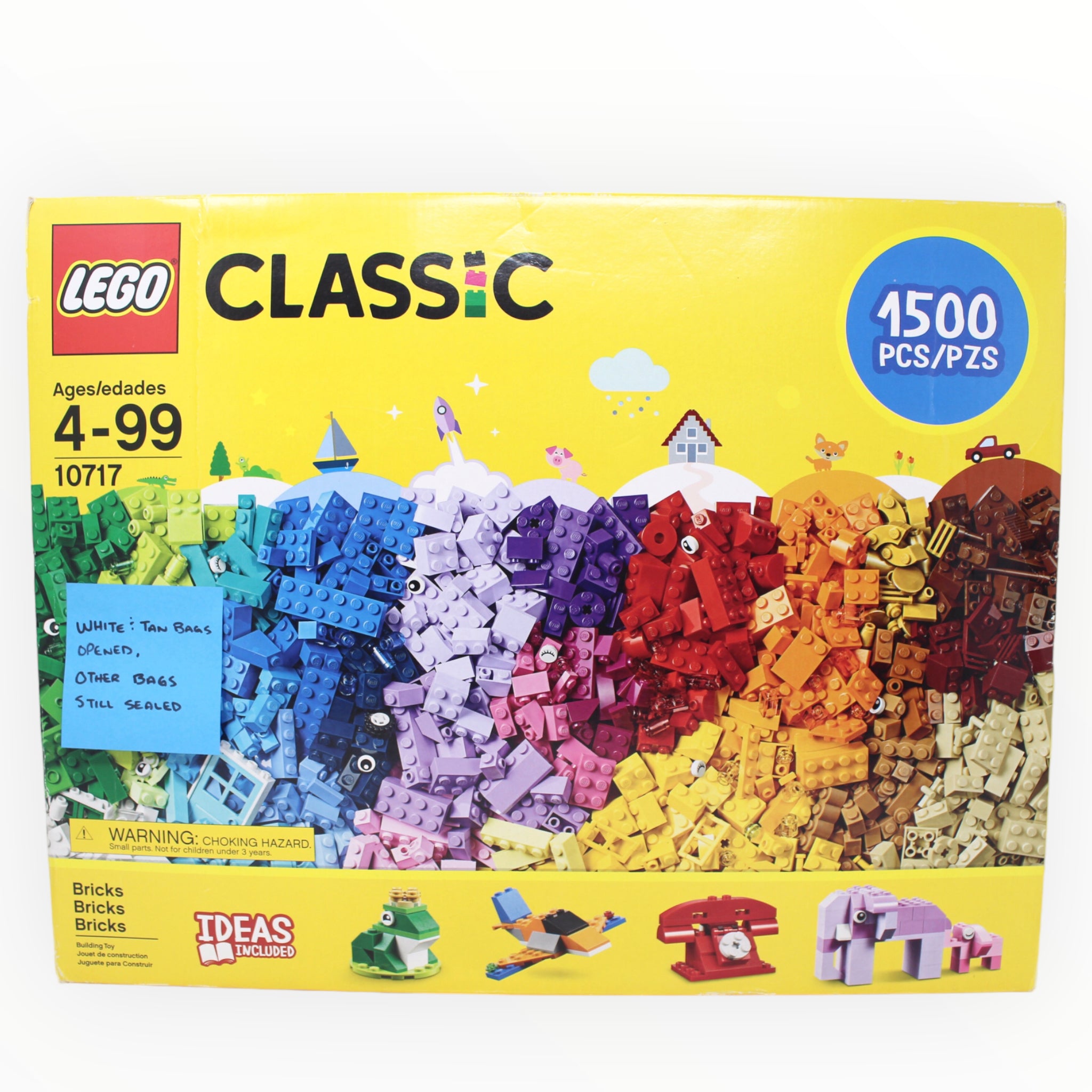 Lego classic 10717 bricks deals bricks bricks 1500 piece set