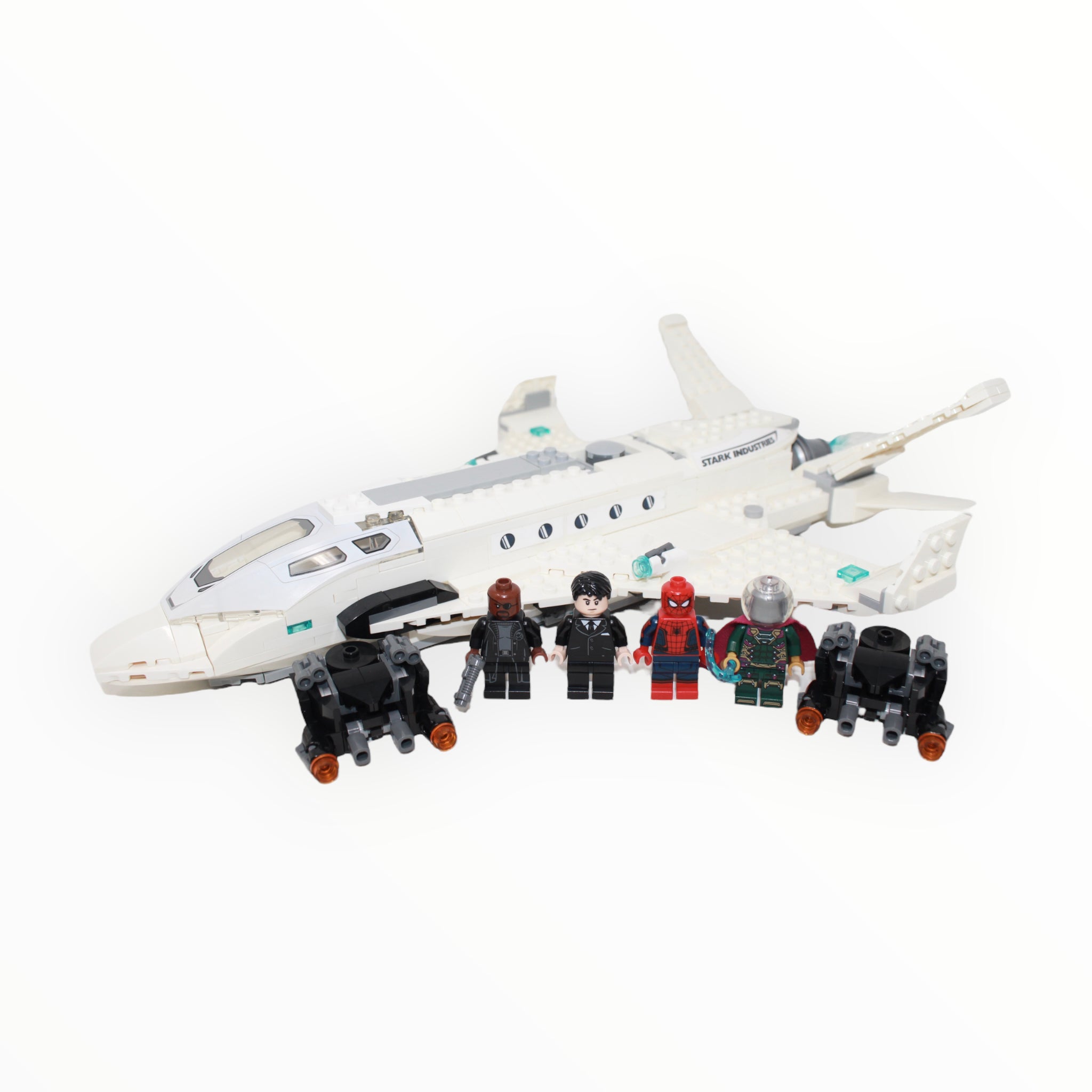 Spider man discount stark jet lego