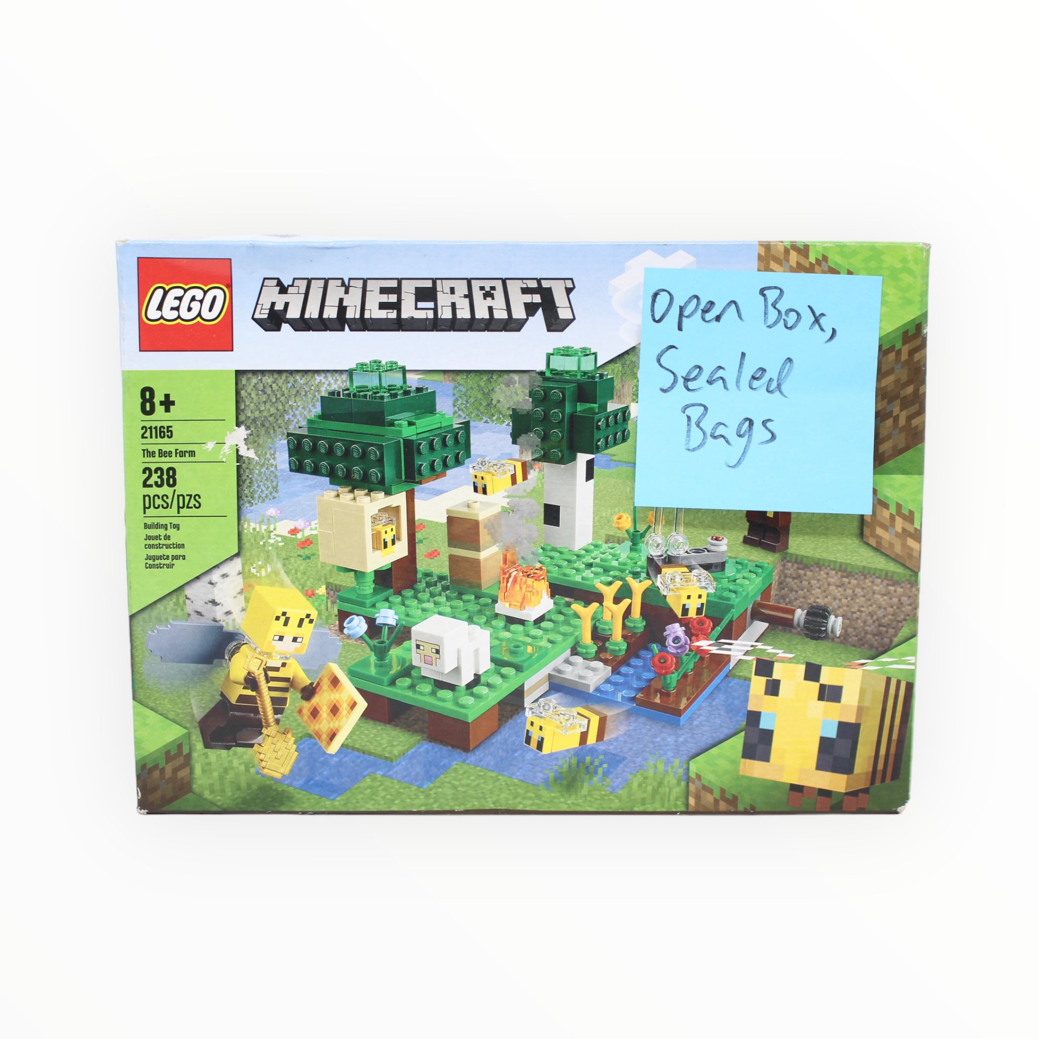 Certified Used Set 21165 Minecraft The Bee Farm open box sealed bags