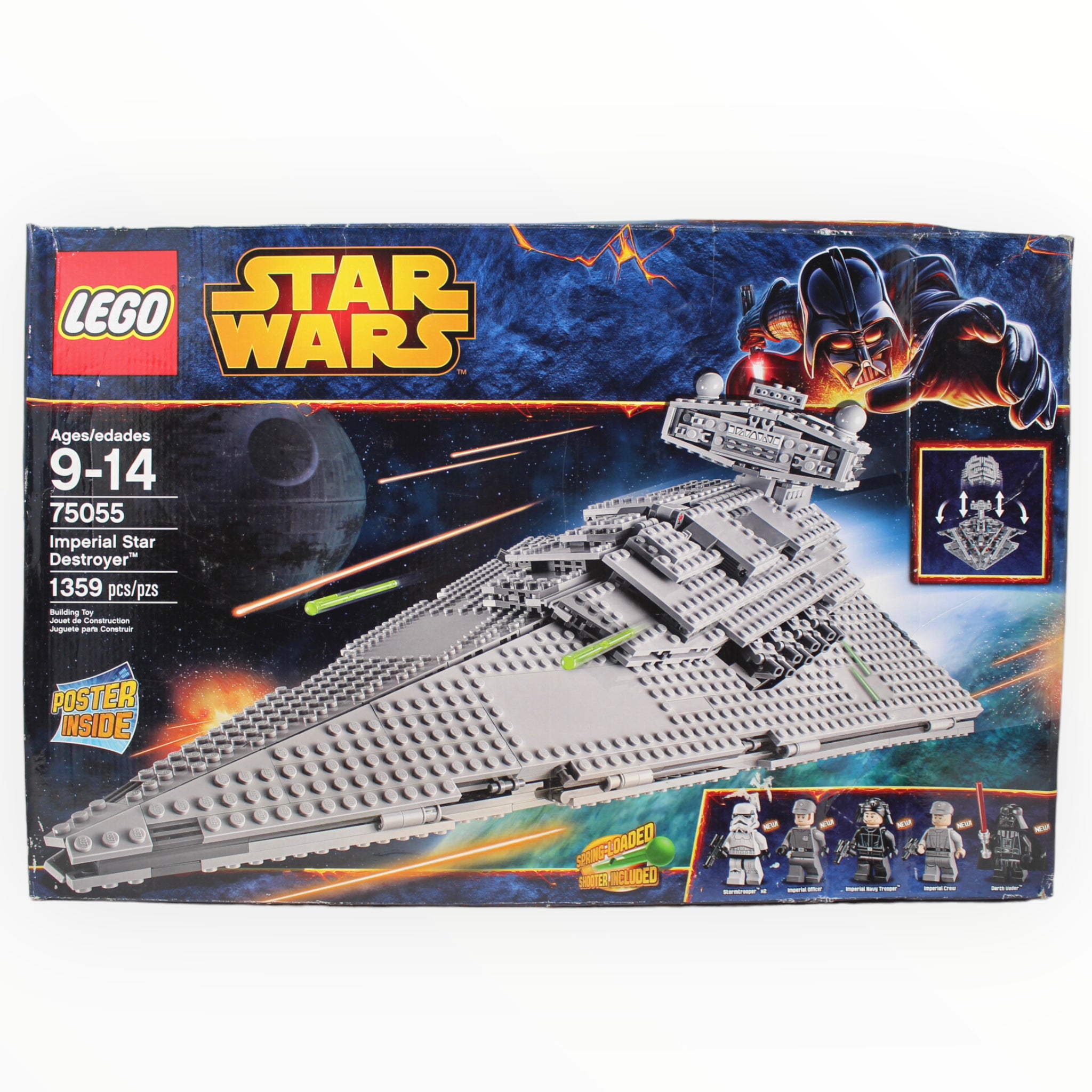 Certified Used Set 75055 Star Wars Imperial Star Destroyer open and d