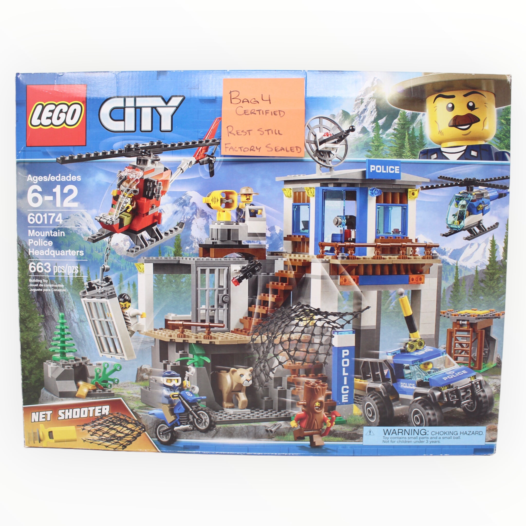 Lego police hot sale mountain headquarters