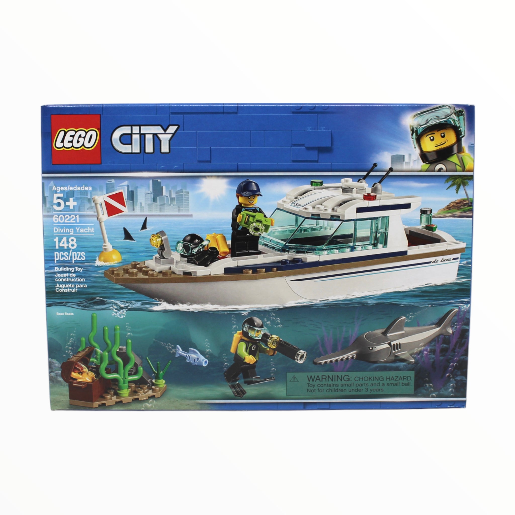 Lego city diving discount yacht boat toy 60221