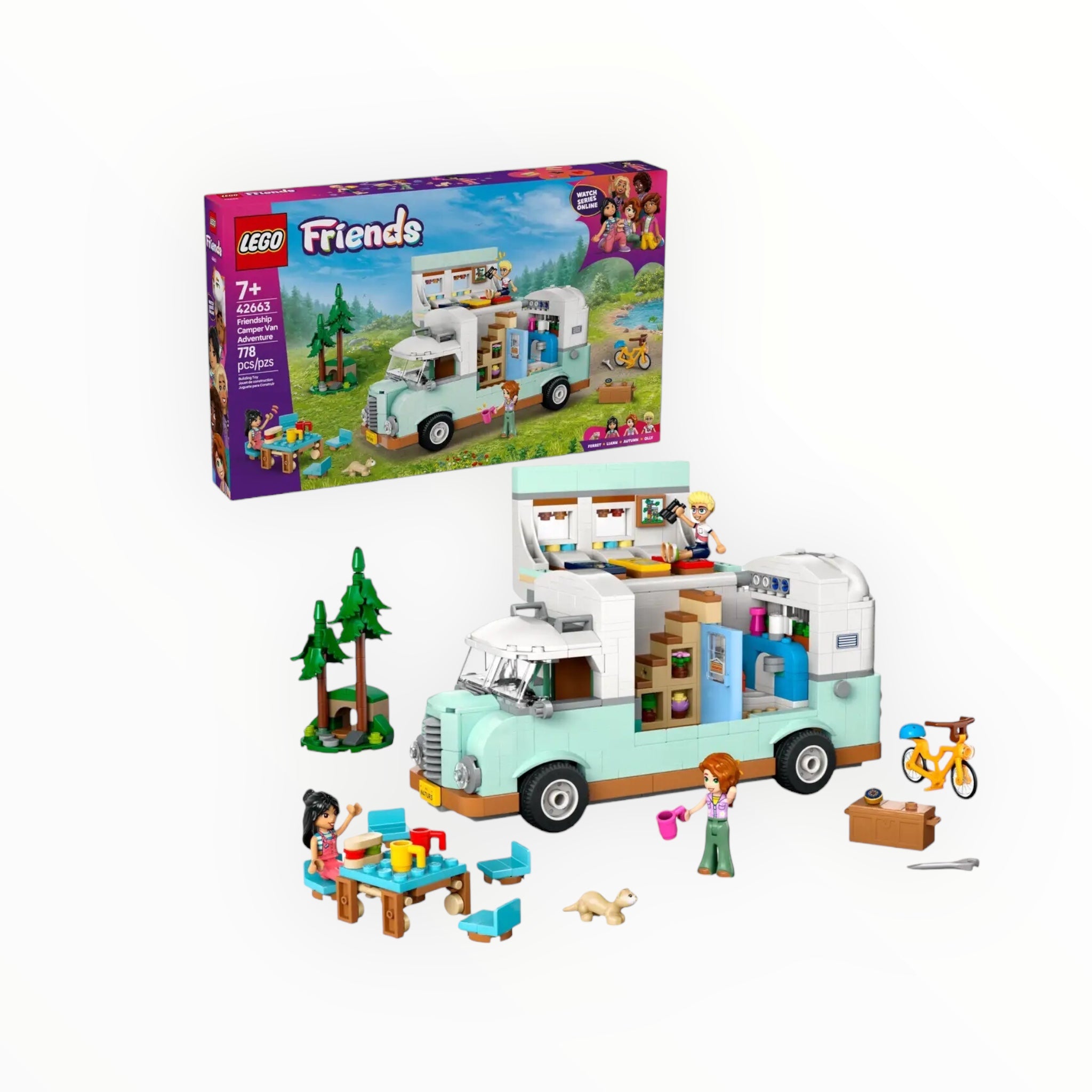 42663 Friends Friendship Camper Van Adventure