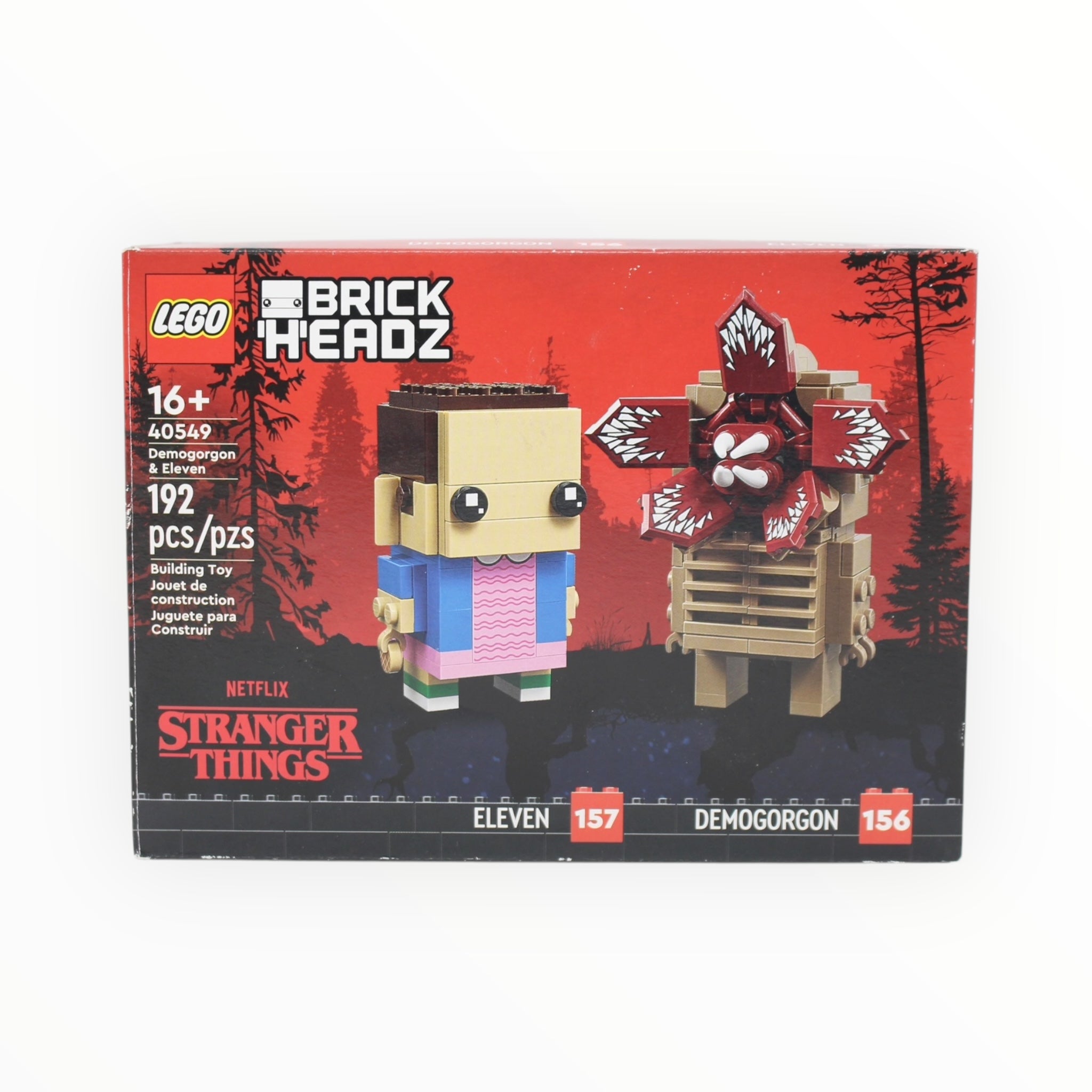 Certified Used Set 40549 Stranger Things BrickHeadz Demogorgon & Eleven