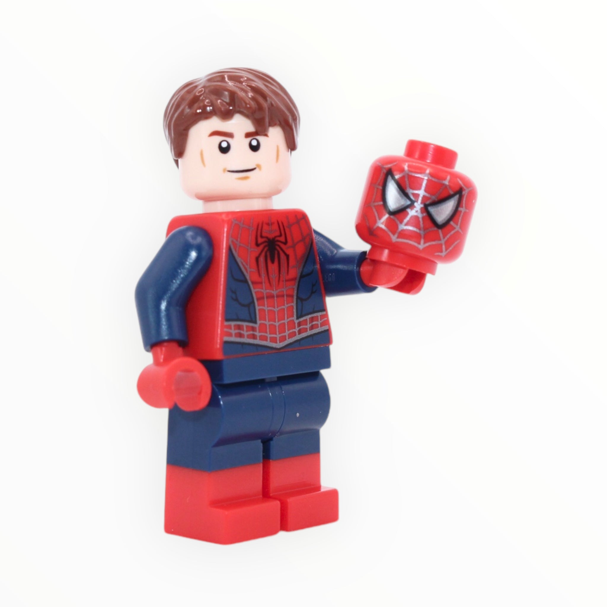 Friendly Neighborhood Spider-Man (No Way Home, dual-molded legs, unmasked with extra head)