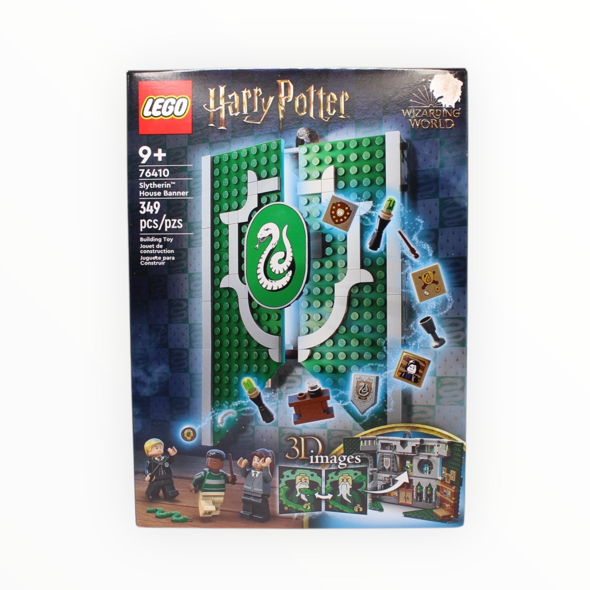 Retired Set 76410 Harry Potter Slytherin House Banner (damaged box)