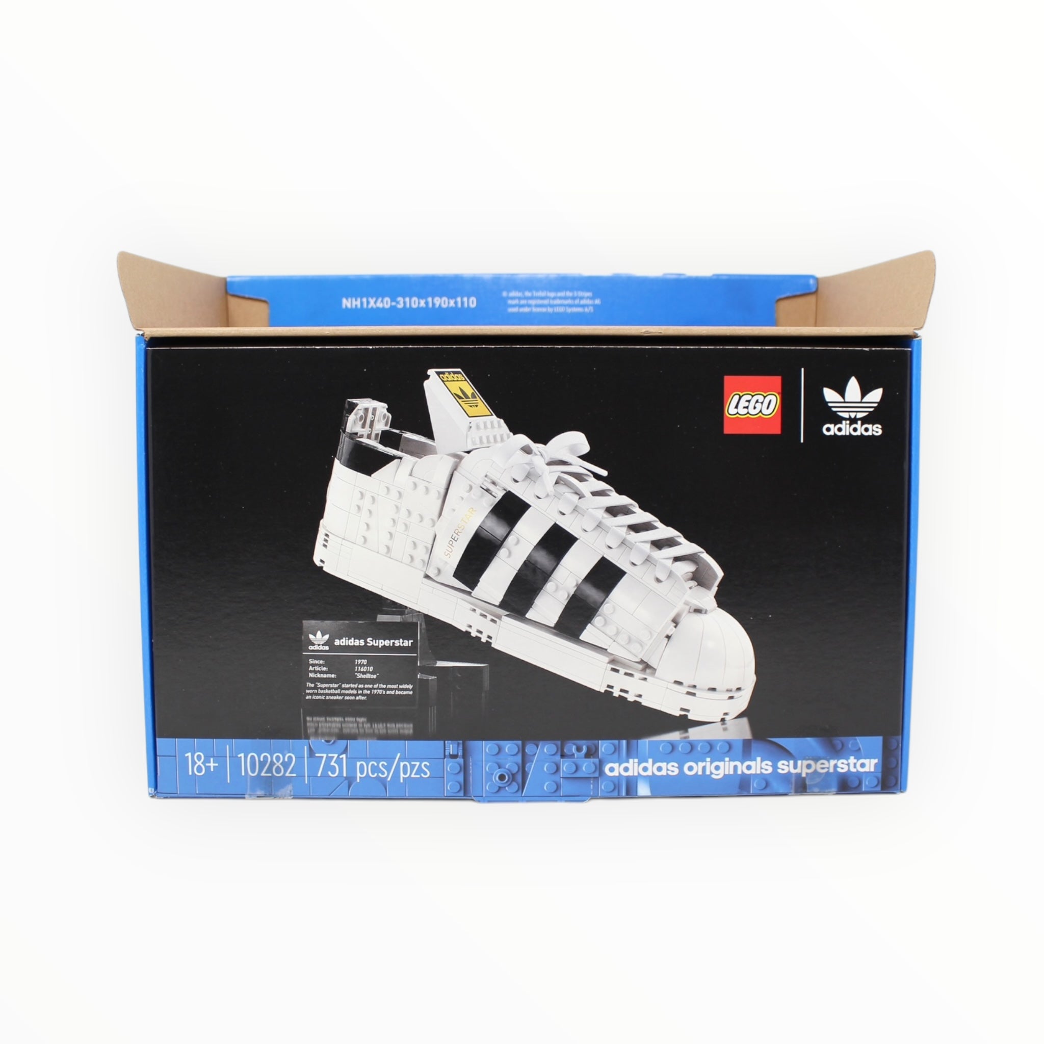 Certified Used Set 10282 LEGO Adidas Originals Superstar (open box, sealed bags)