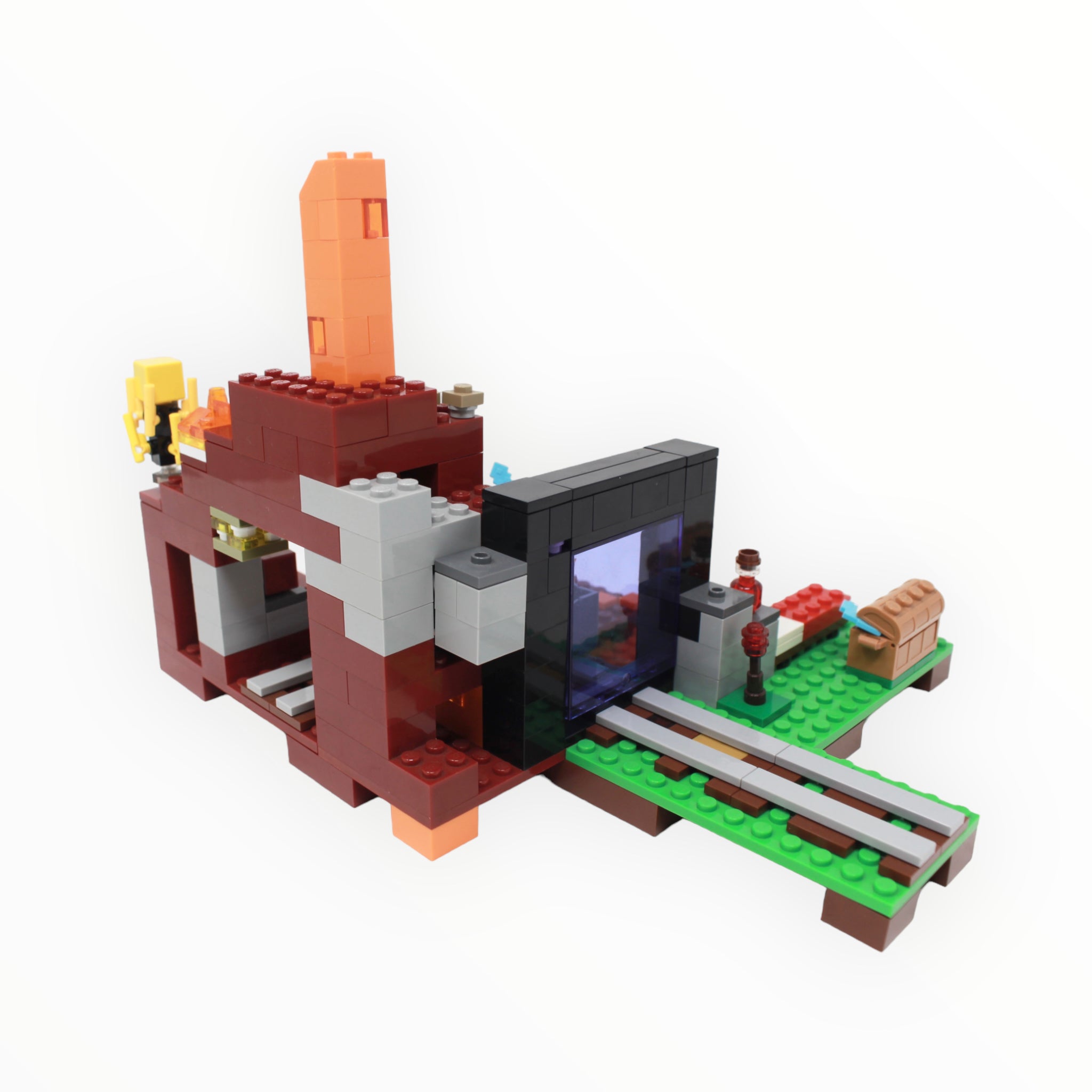 Used Set 21143 Minecraft The Nether Portal