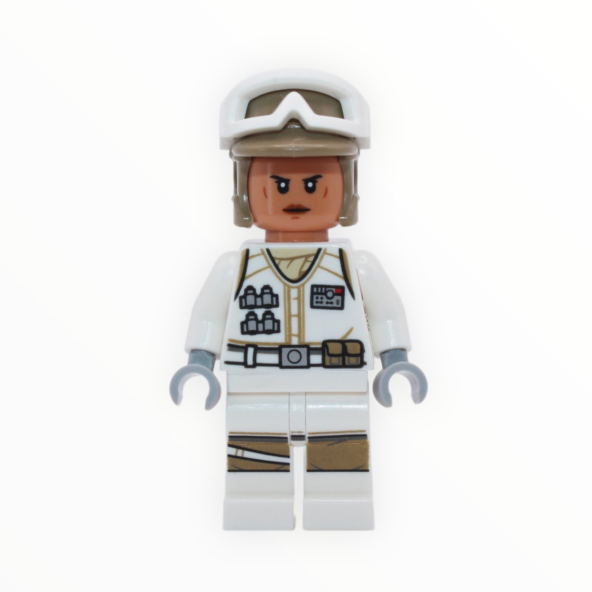 Hoth Rebel Trooper (female, white uniform, dark tan helmet, 2022)