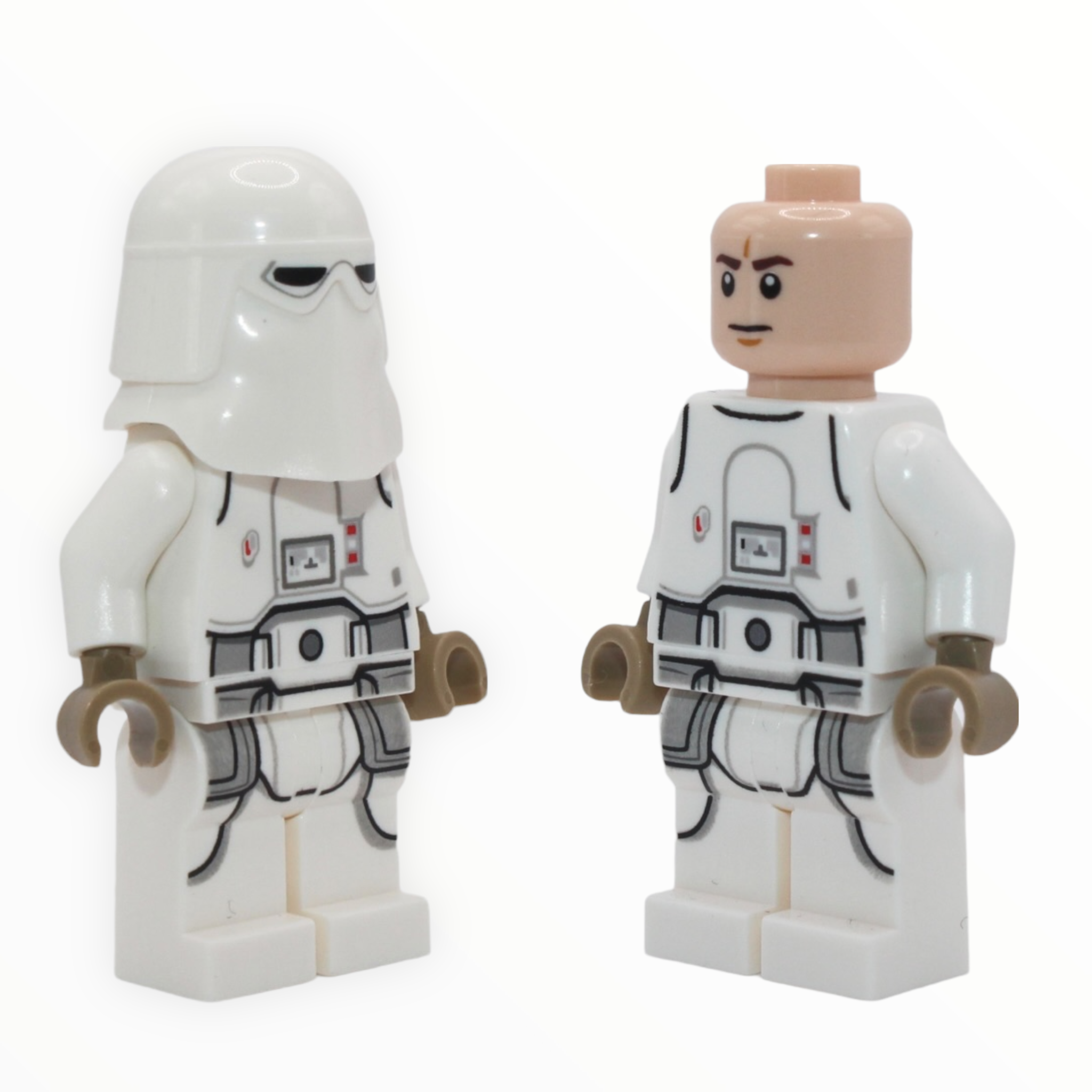 Snowtrooper (2020, printed legs, dark tan hands, frown)