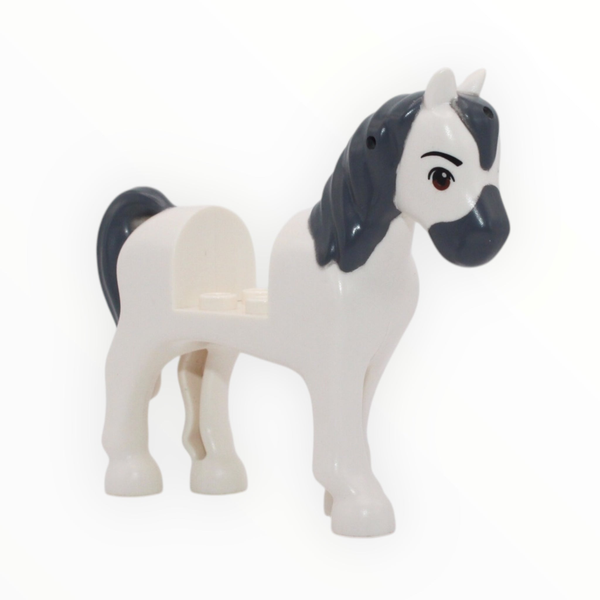 White Horse with Dark Bluish Gray Mane (Disney)