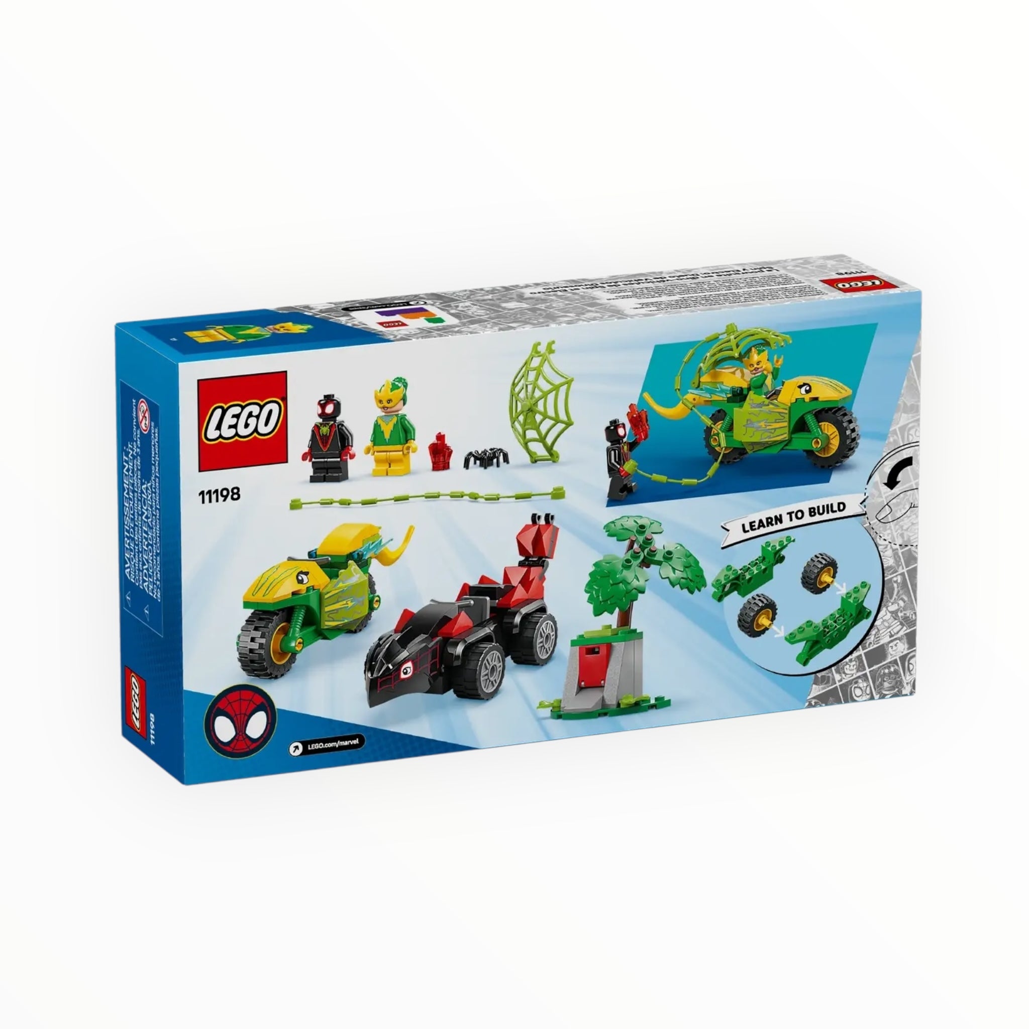 11198 Spidey and His Amazing Friends Spin and Electro Dinosaur Vehicle Chase