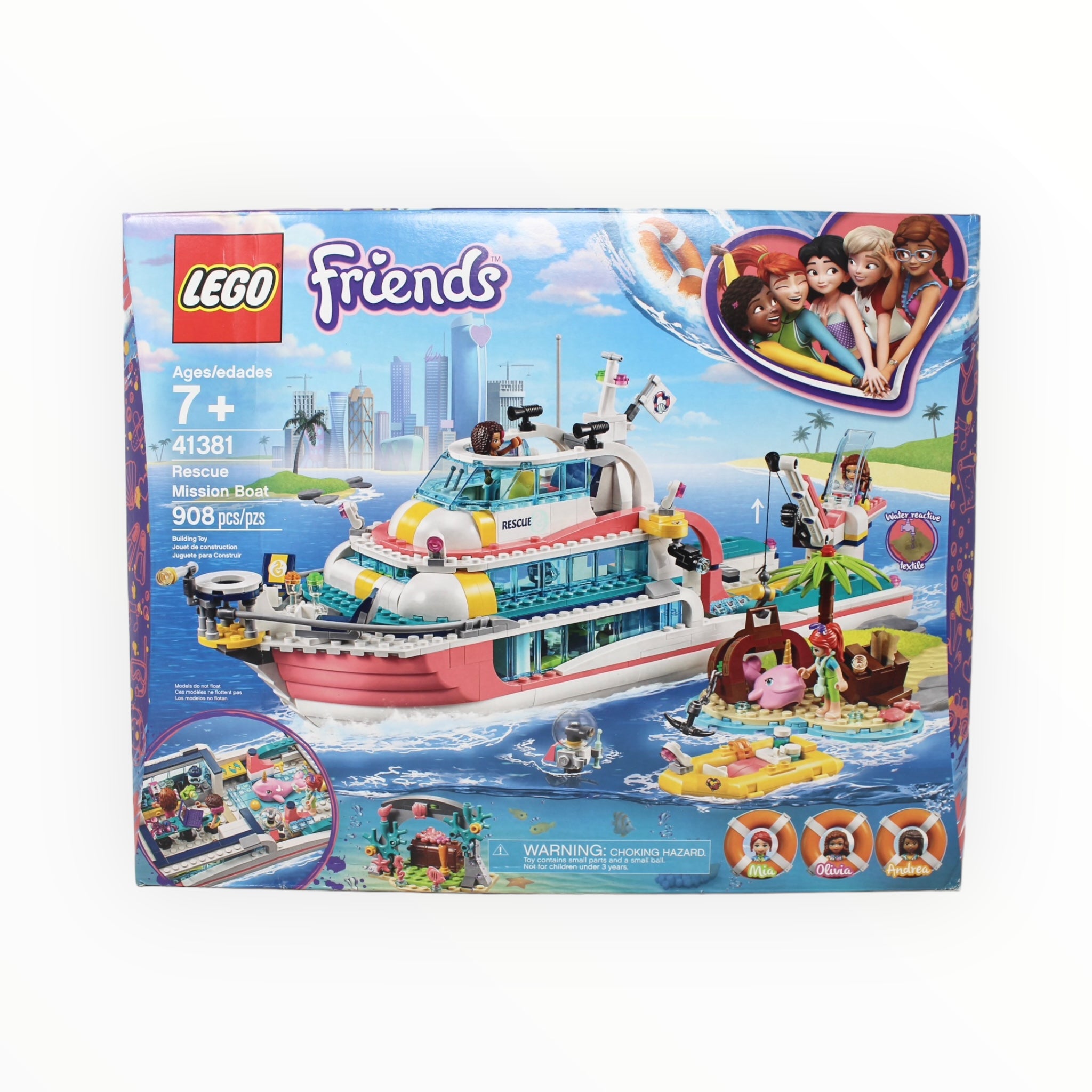 Retired Set 41381 Friends Rescue Mission Boat (damaged box)