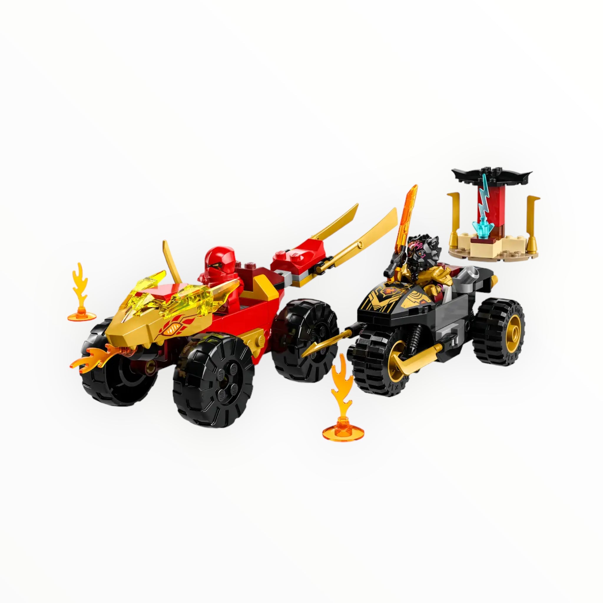 Retired Set 71789 Ninjago Kai and Ras’s Car and Bike Battle