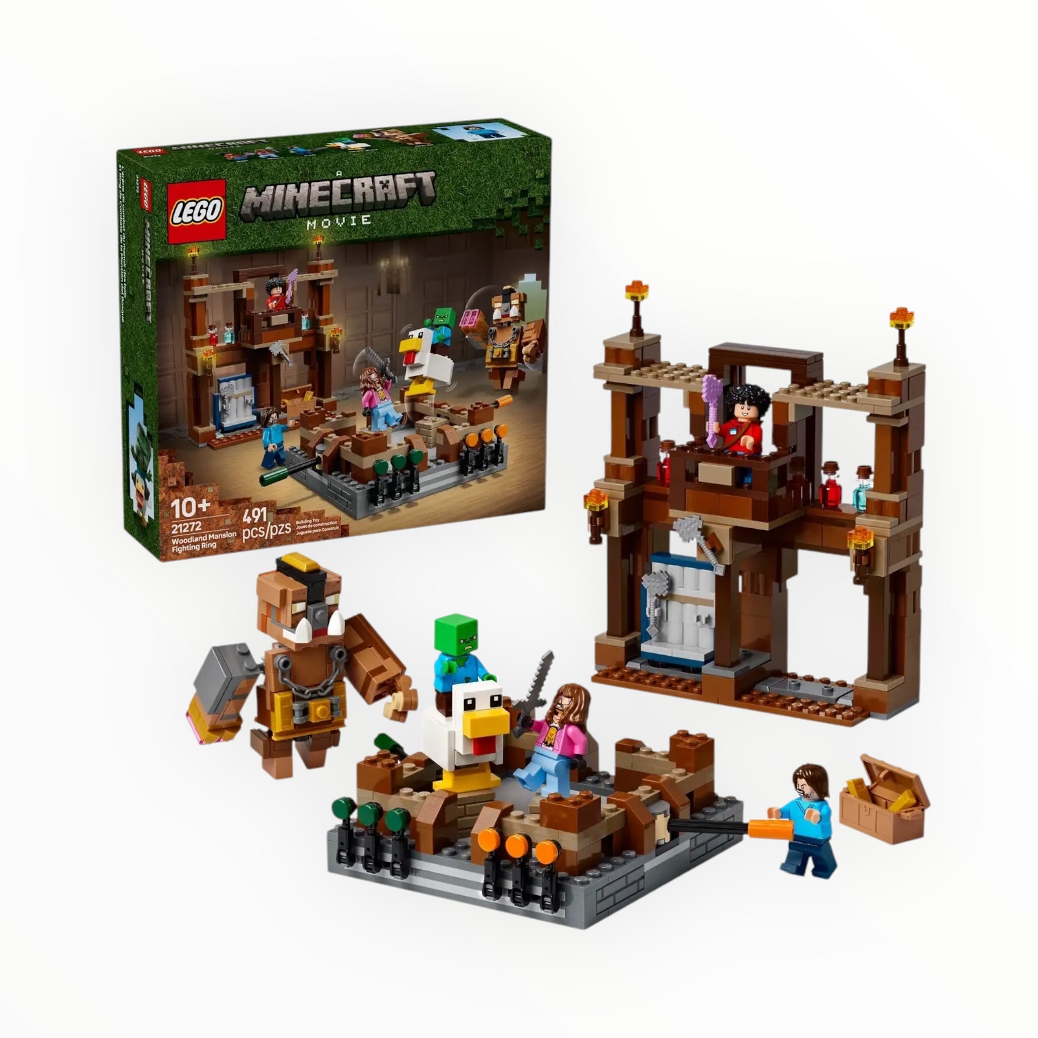 21272 Minecraft Woodland Mansion Fighting Ring