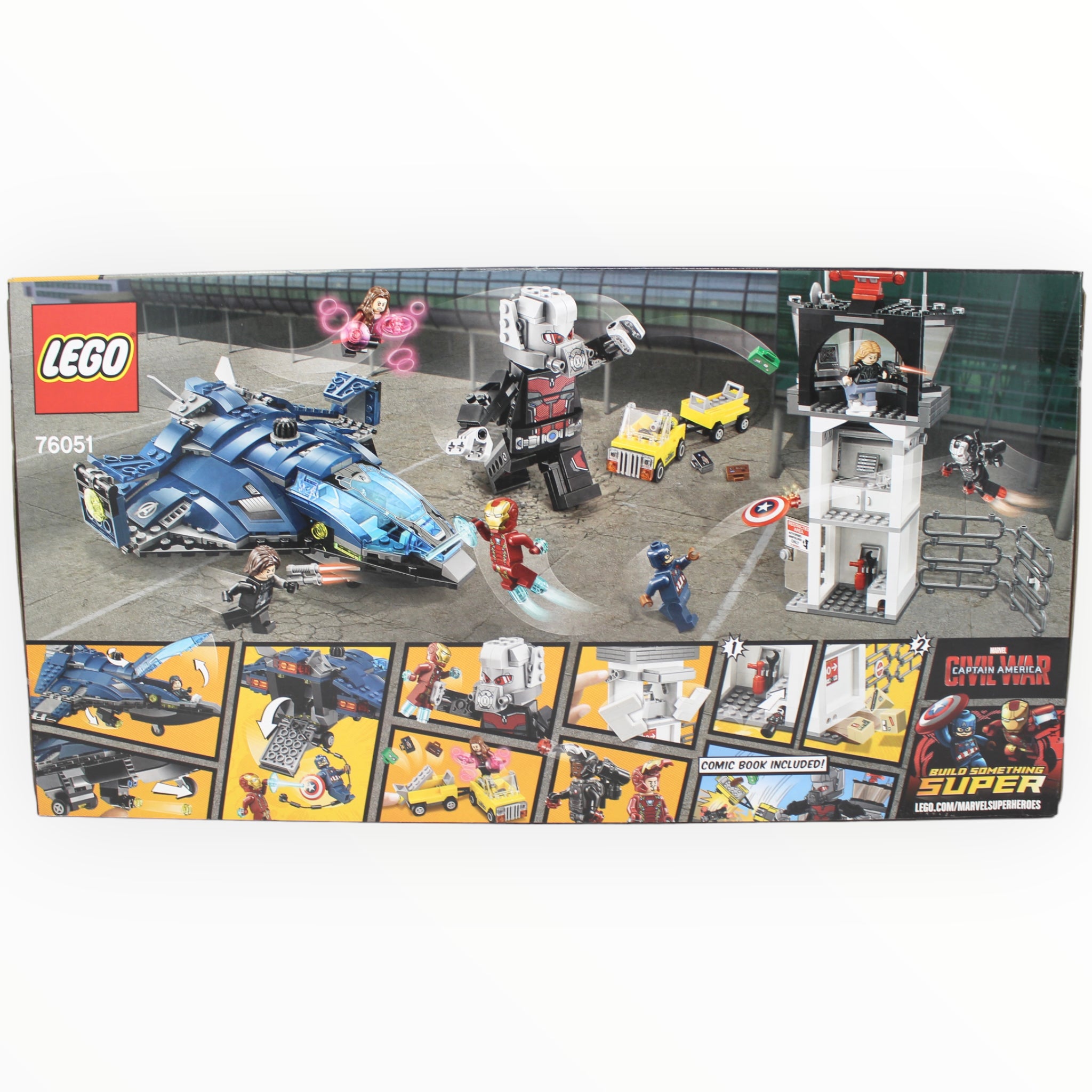 Retired Set 76051 Marvel Super Heroes Super Hero Airport Battle