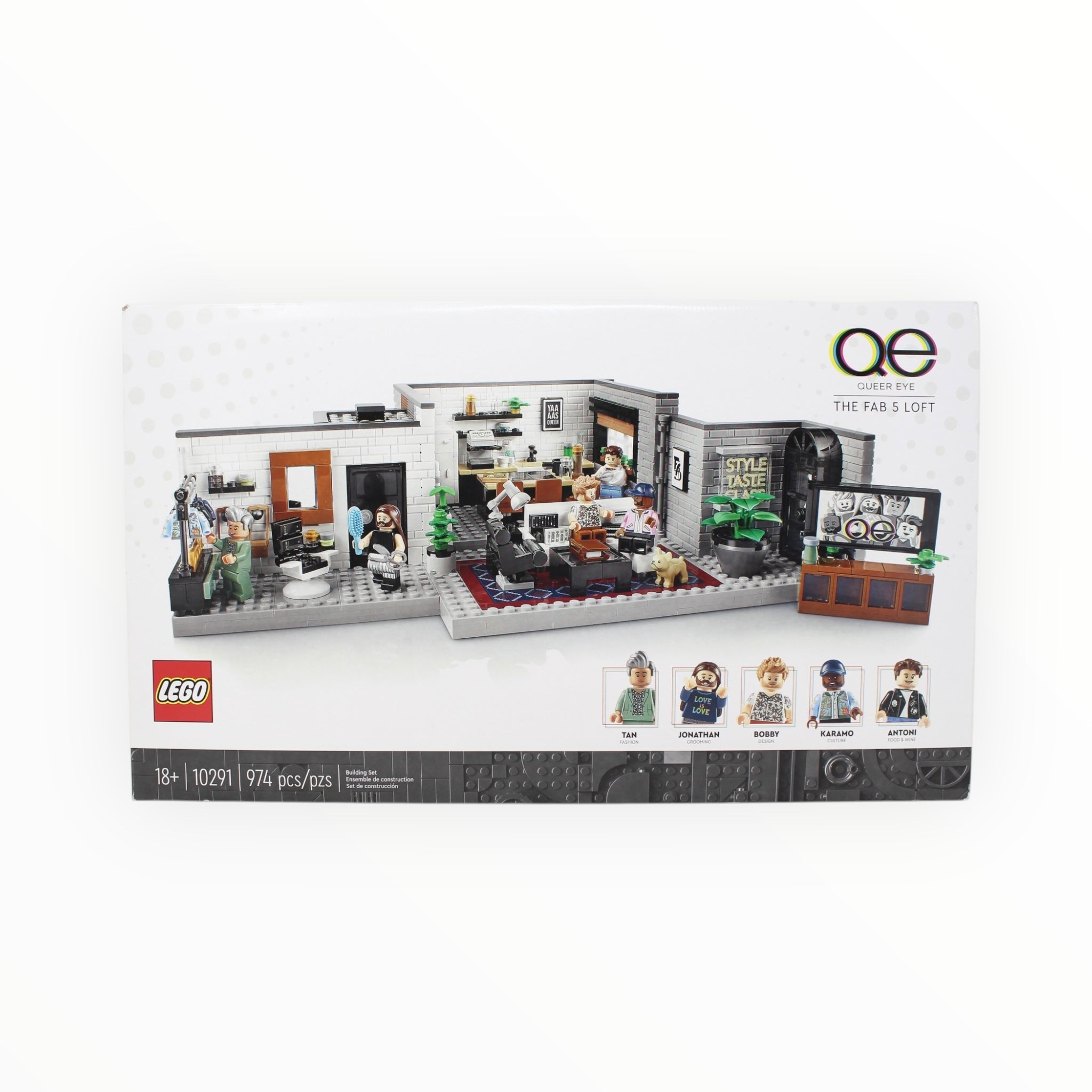 Certified Used Set 10291 Queer Eye - The Fab 5 Loft