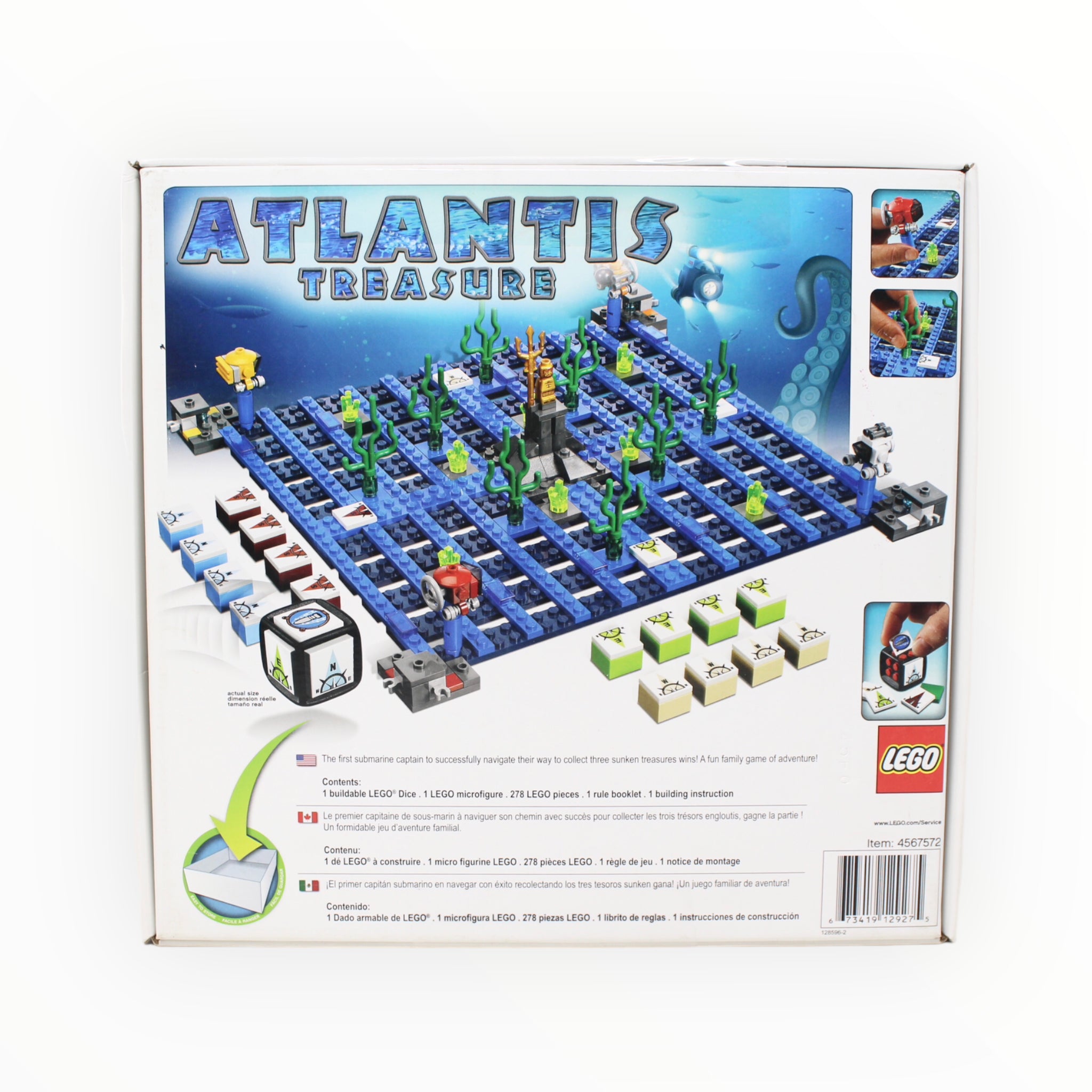 Certified Used Set 3851 LEGO Atlantis Treasure