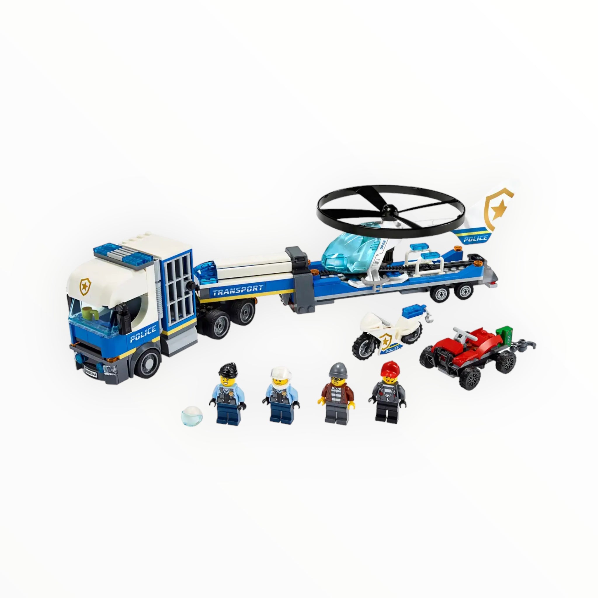 Retired Set 60244 City Police Helicopter Transport