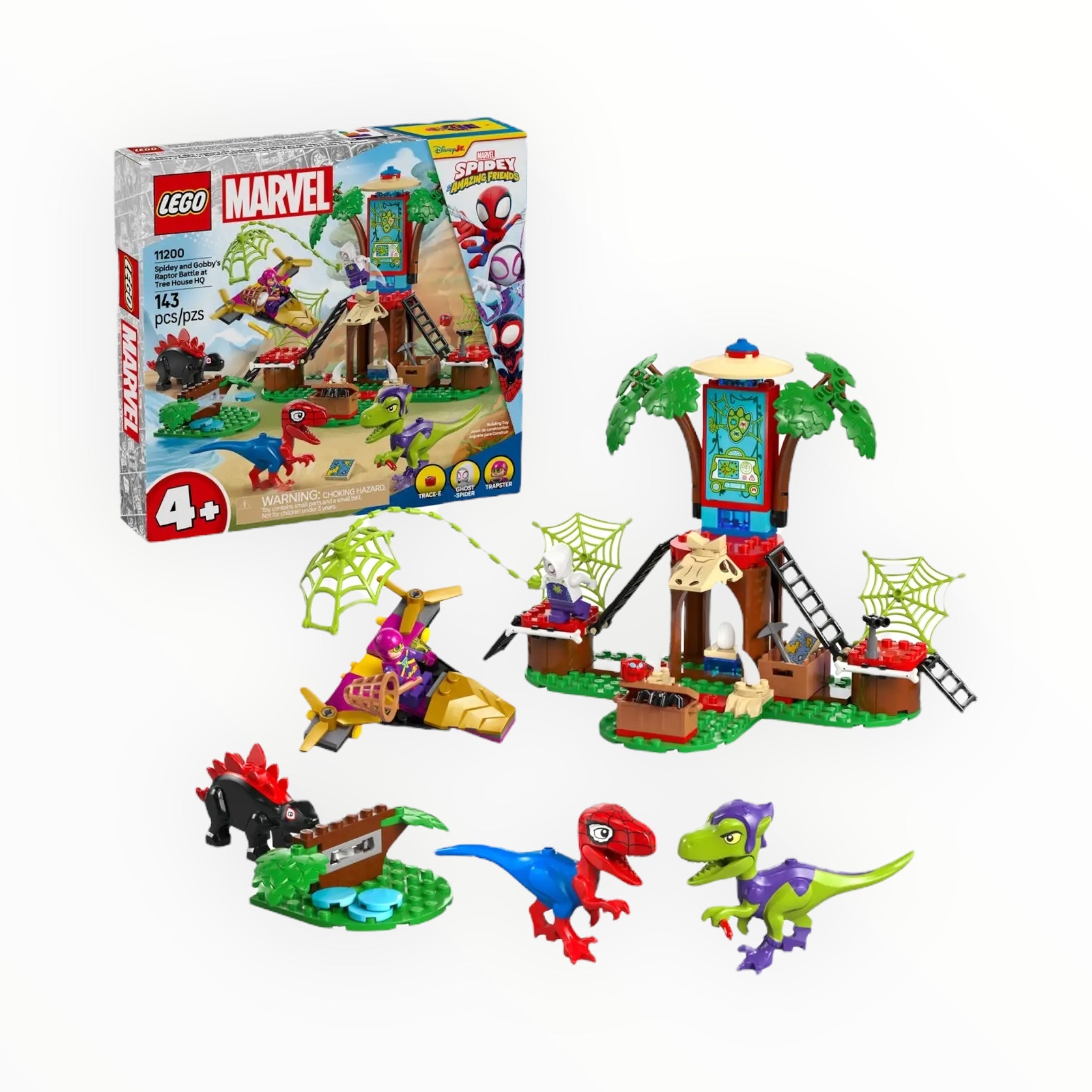 11200 Spidey and His Amazing Friends Spidey and Gobby’s Raptor Battle at