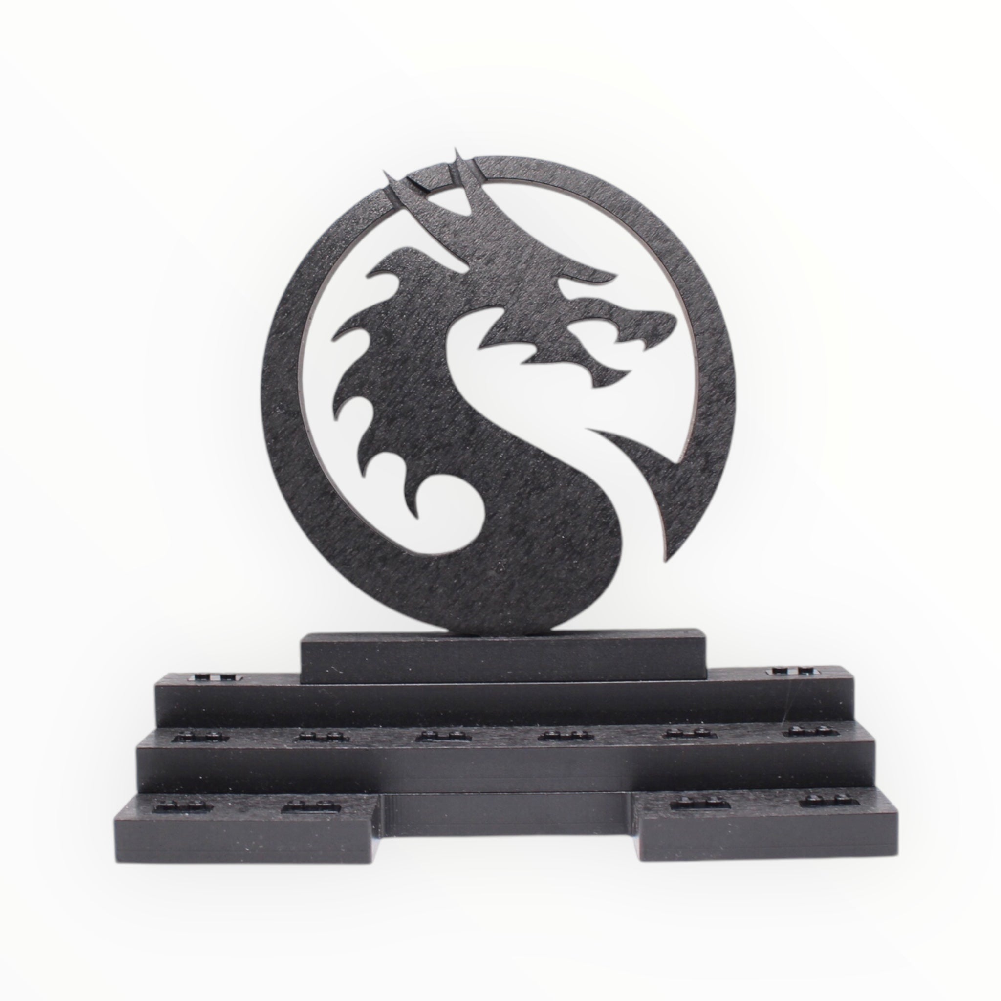 Dungeons & Dragons-themed Display Stand (black with black studs)