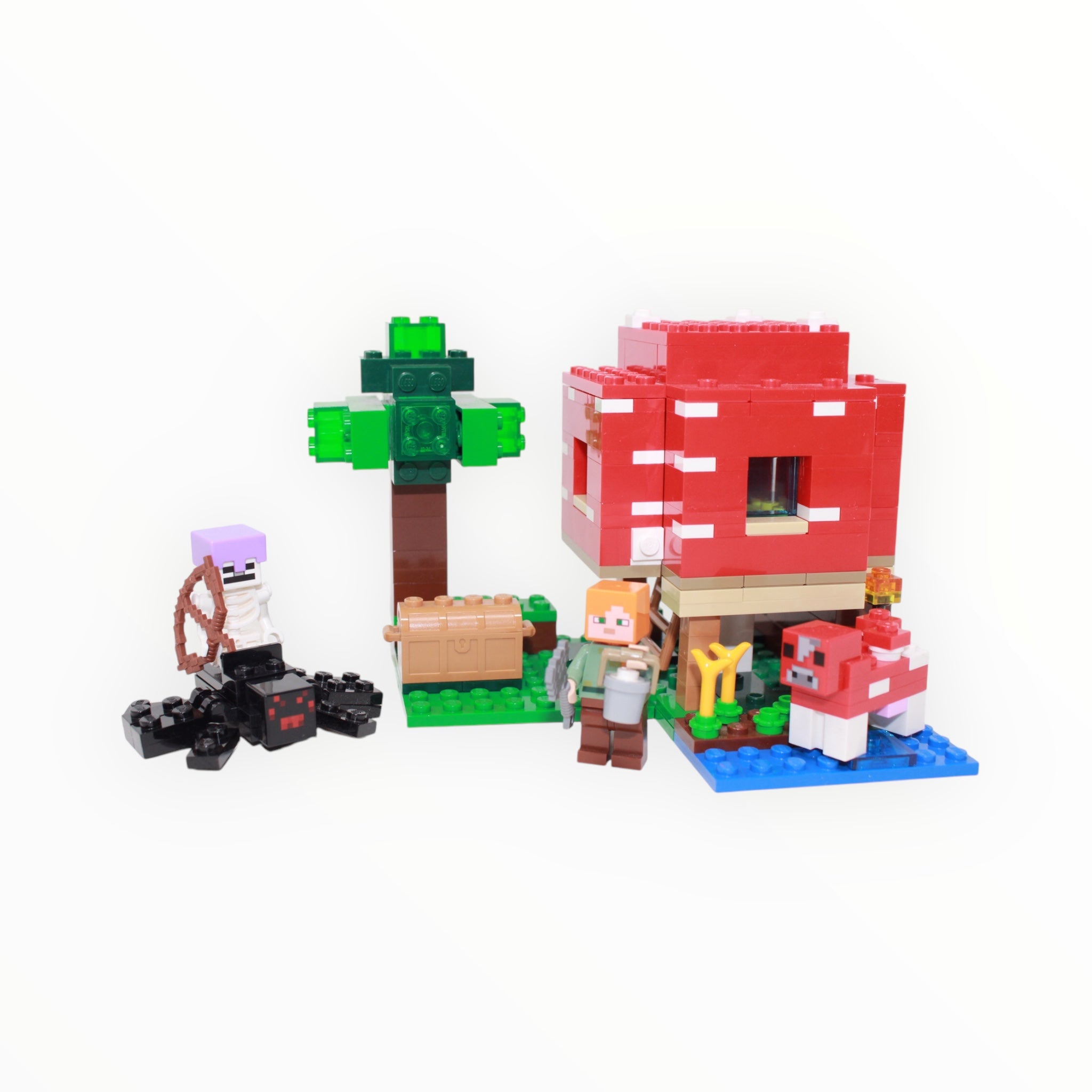 Used Set 21179 Minecraft The Mushroom House