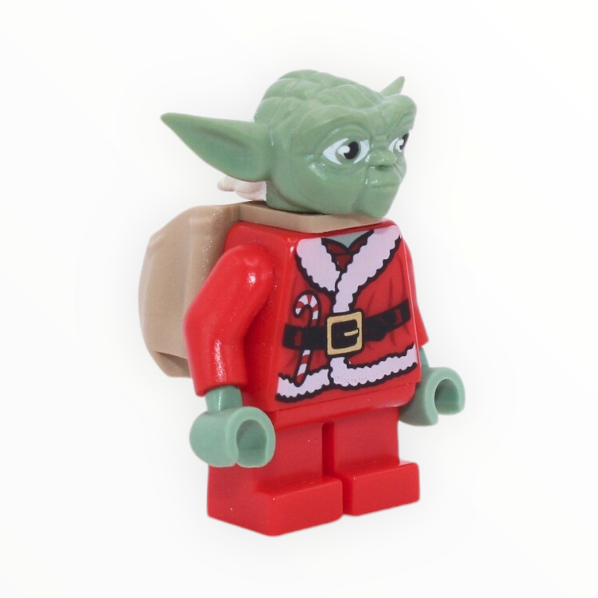 Santa Yoda (white hair, sack)