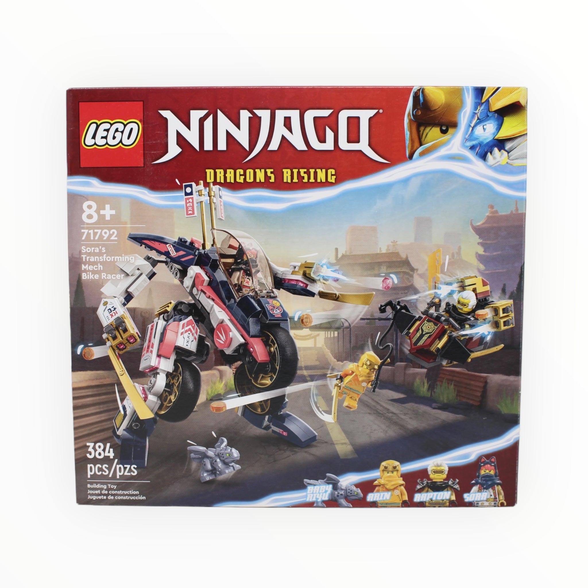 Certified Used Set 71792 Ninjago Sora’s Transforming Mech Bike Racer