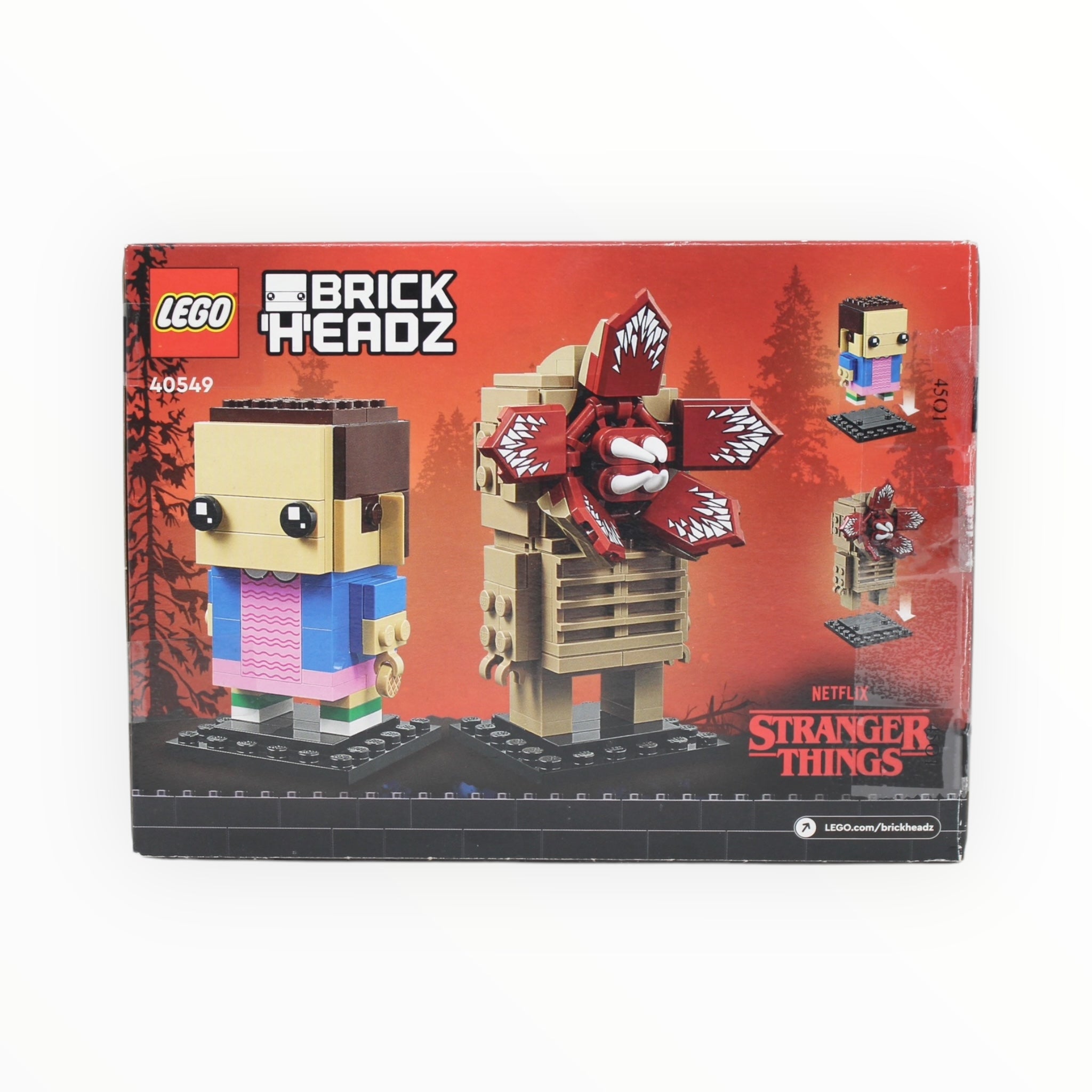 Certified Used Set 40549 Stranger Things BrickHeadz Demogorgon & Eleven