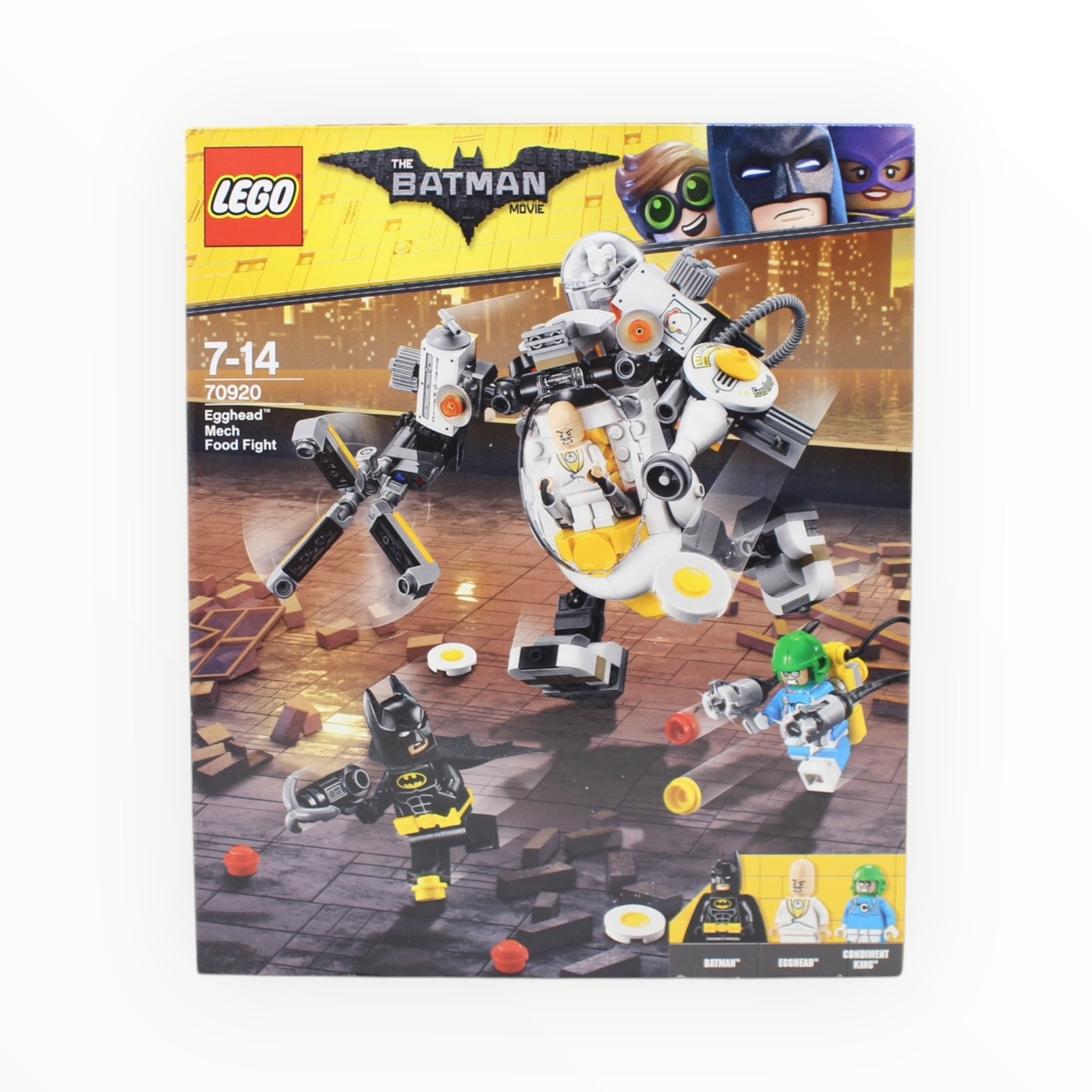 Retired Set 70920 The LEGO Batman Movie Egghead Mech Food Fight