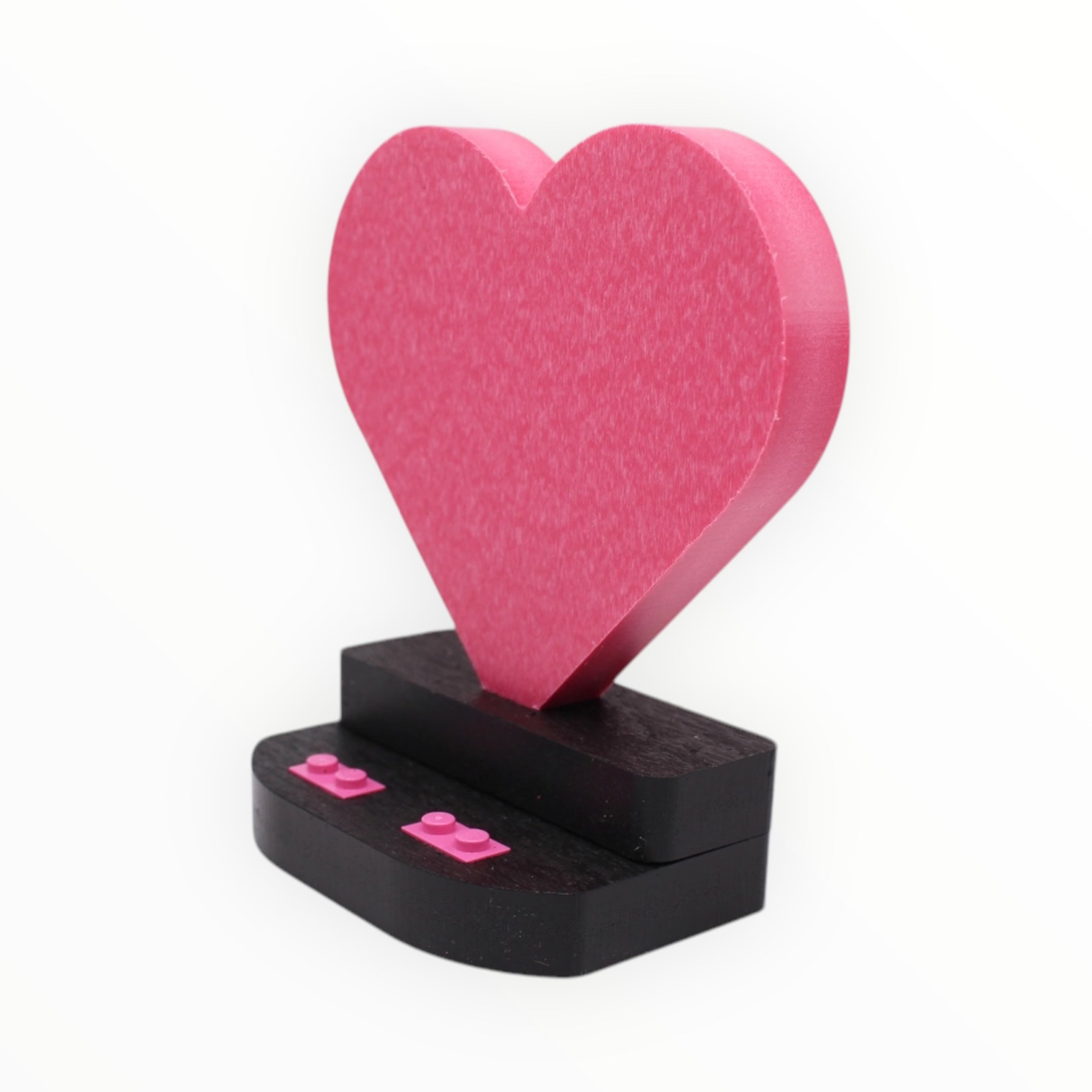 Heart-Shaped Minifigure Display Stand (pick a color)