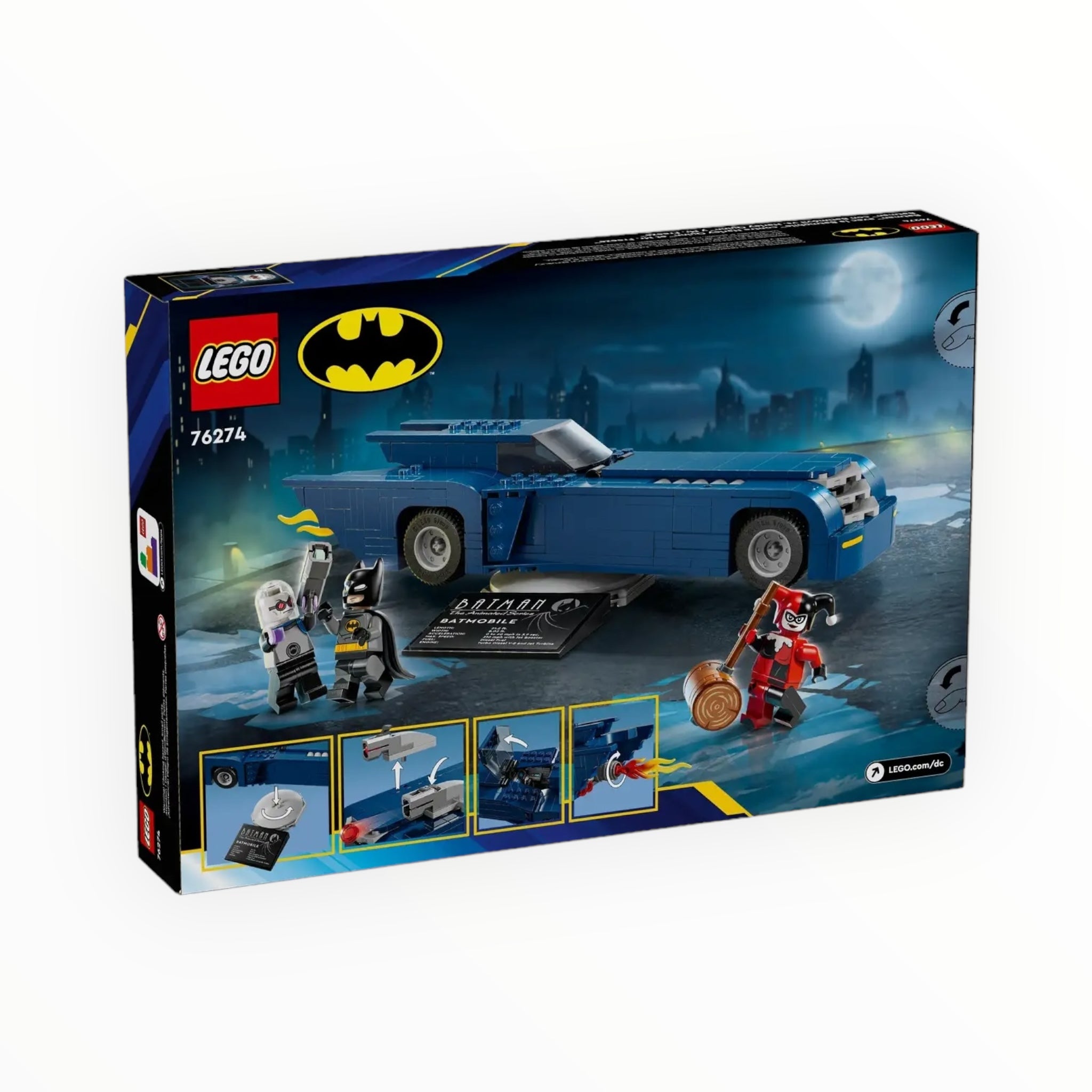 76274 DC Batman with the Batmobile vs. Harley Quinn and Mr. Freeze