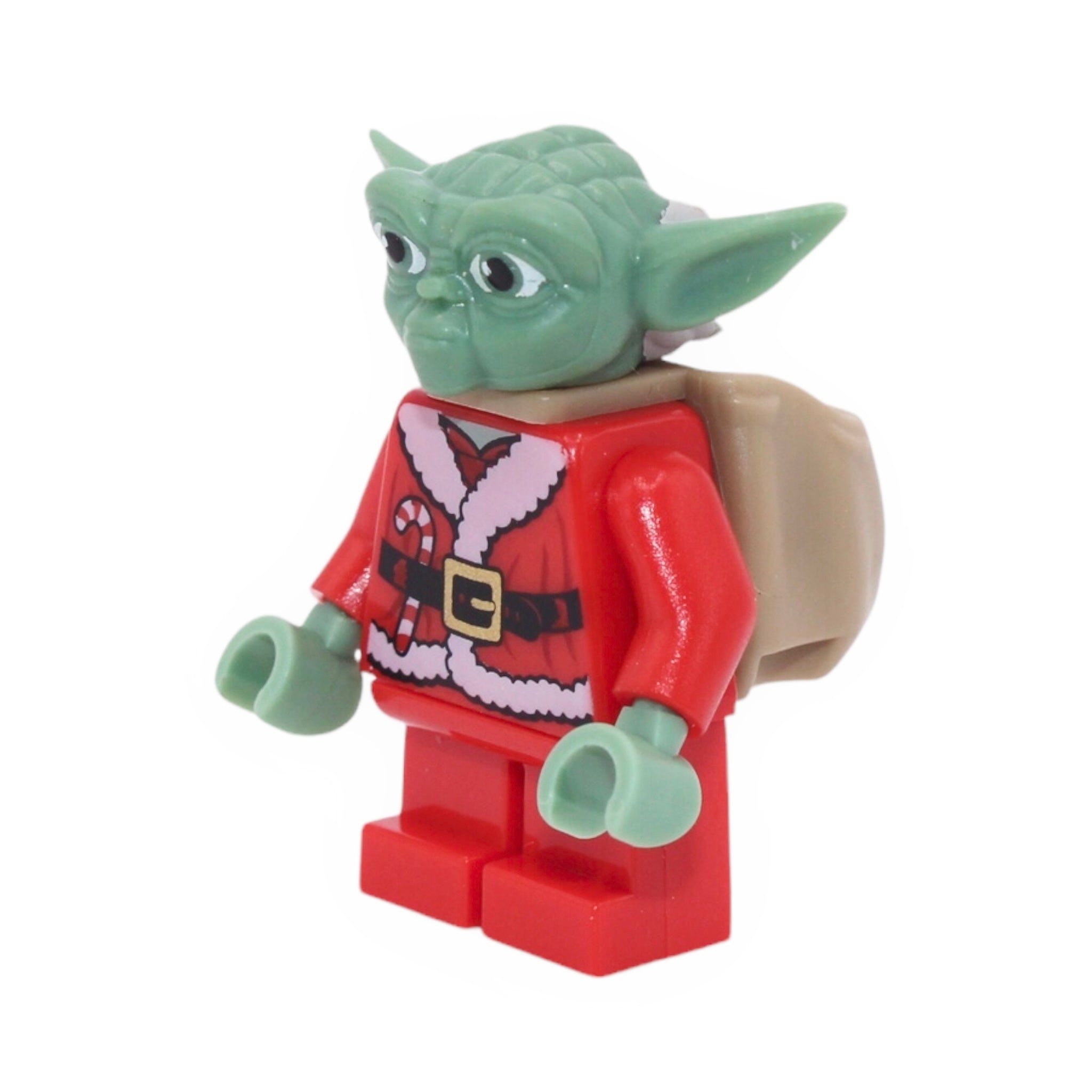 Santa Yoda (light gray hair, sack)