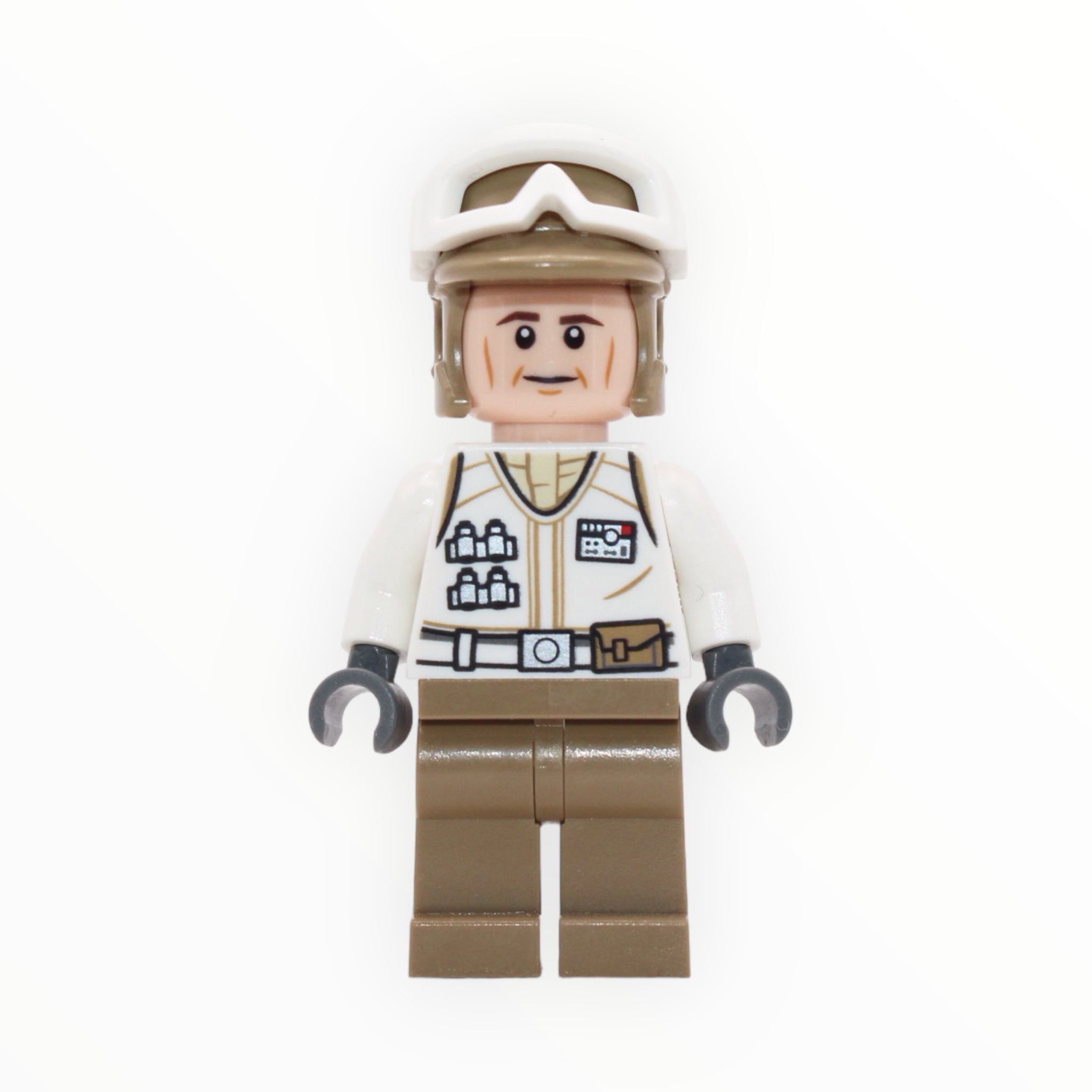 Hoth Rebel Trooper (white uniform, cheek lines, dark tan legs, 2019)