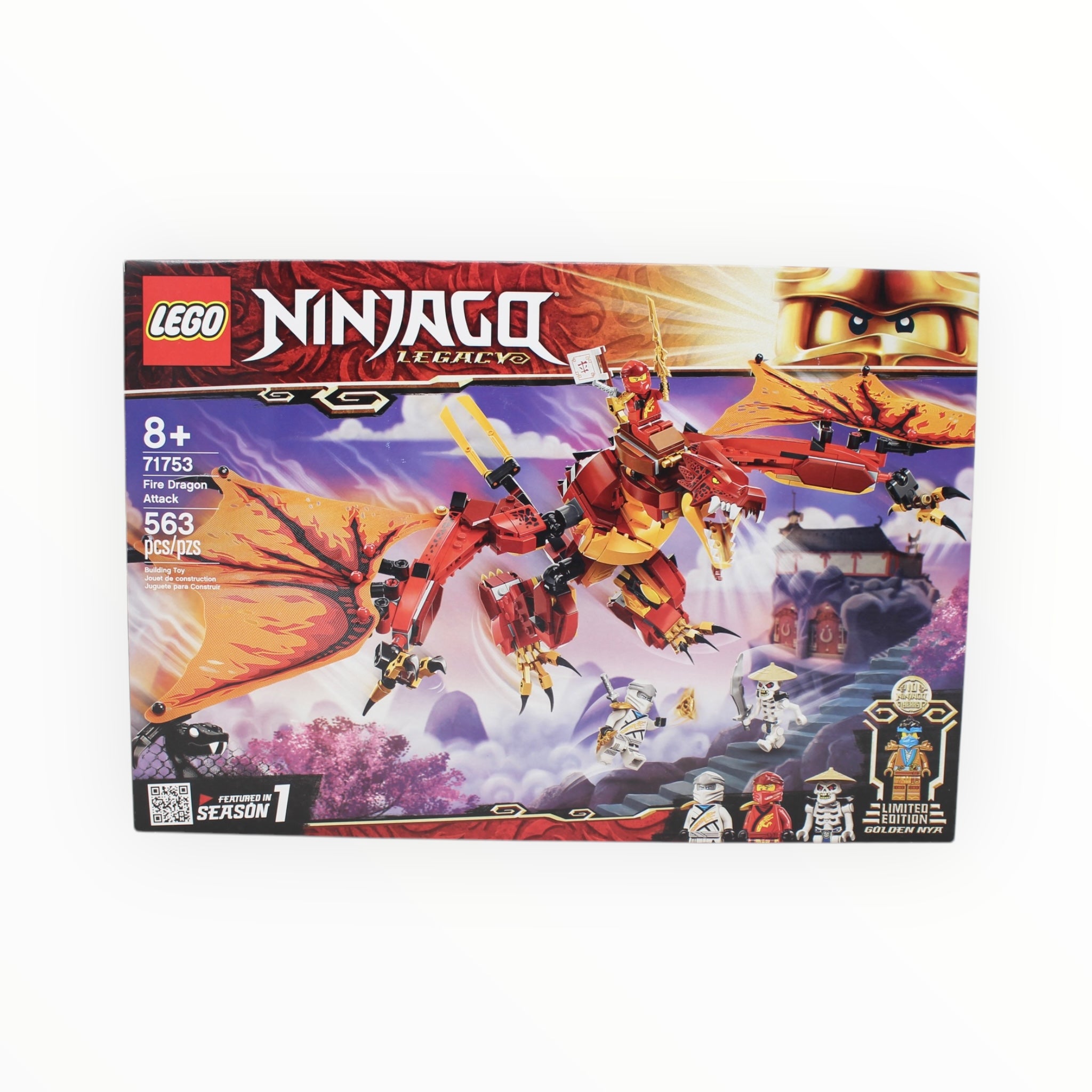 Retired Set 71753 Ninjago Fire Dragon Attack