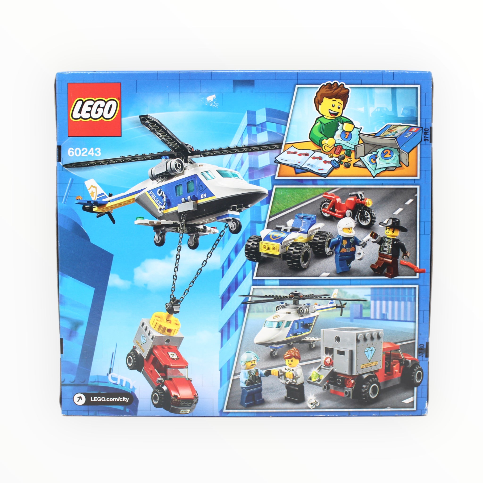 Retired Set 60243 City Police Helicopter Chase