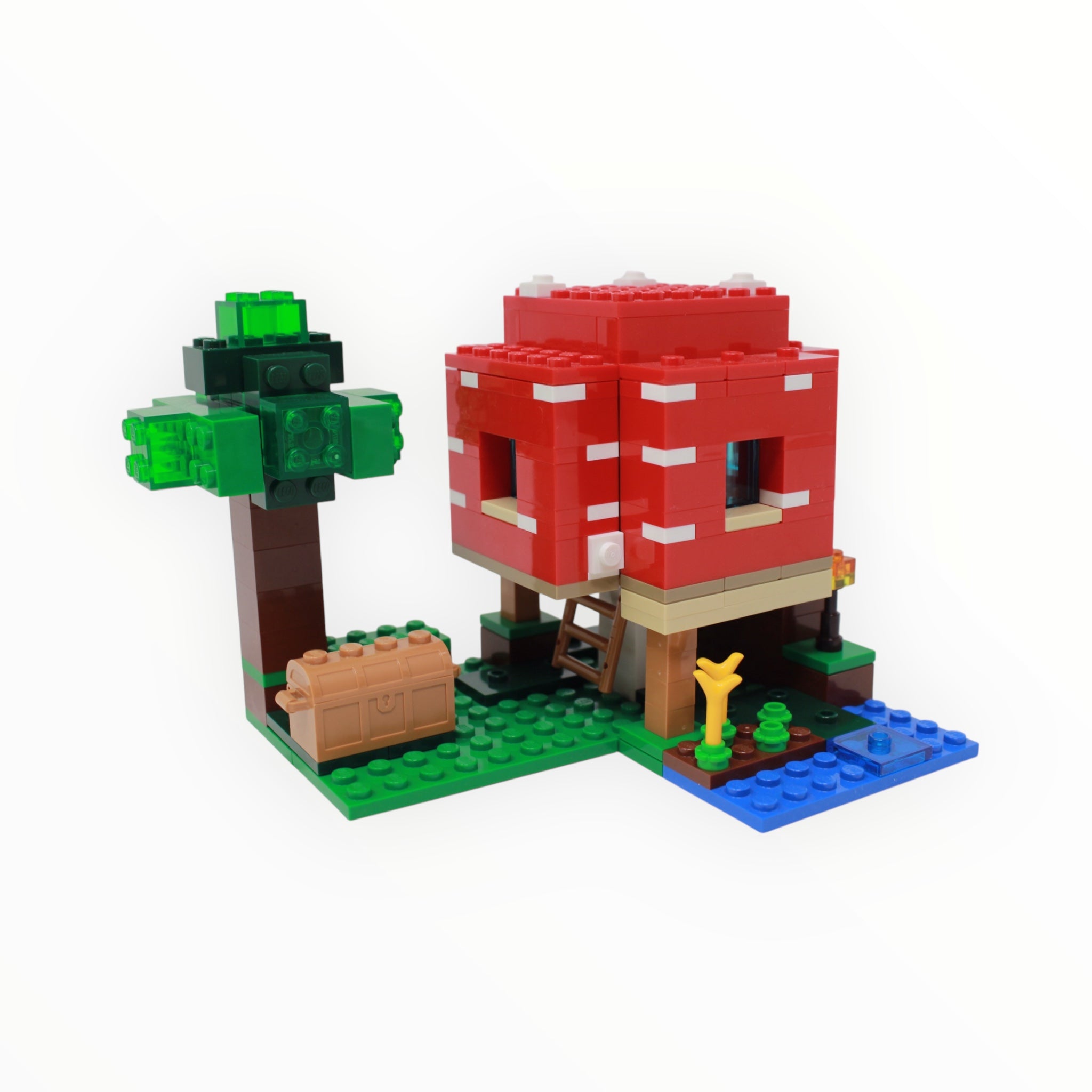 Used Set 21179 Minecraft The Mushroom House