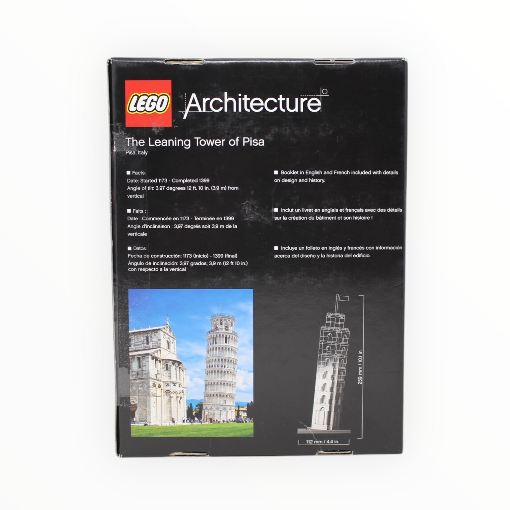 Certified Used Set 21015 Architecture The Leaning Tower of Pisa