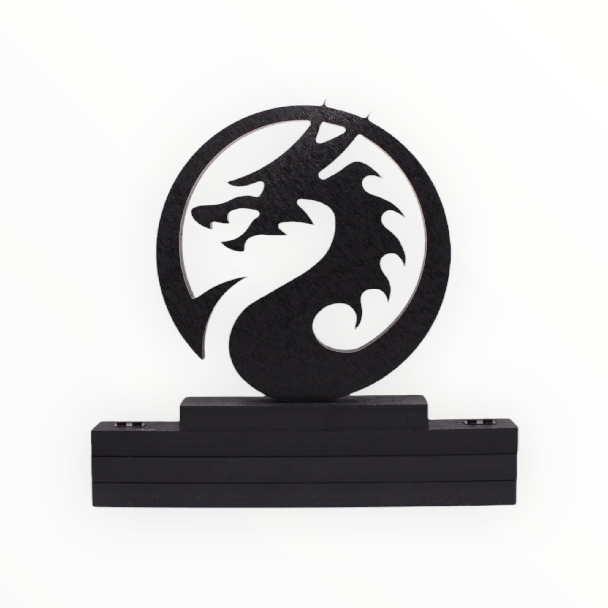 Dungeons & Dragons-themed Display Stand (black with black studs)