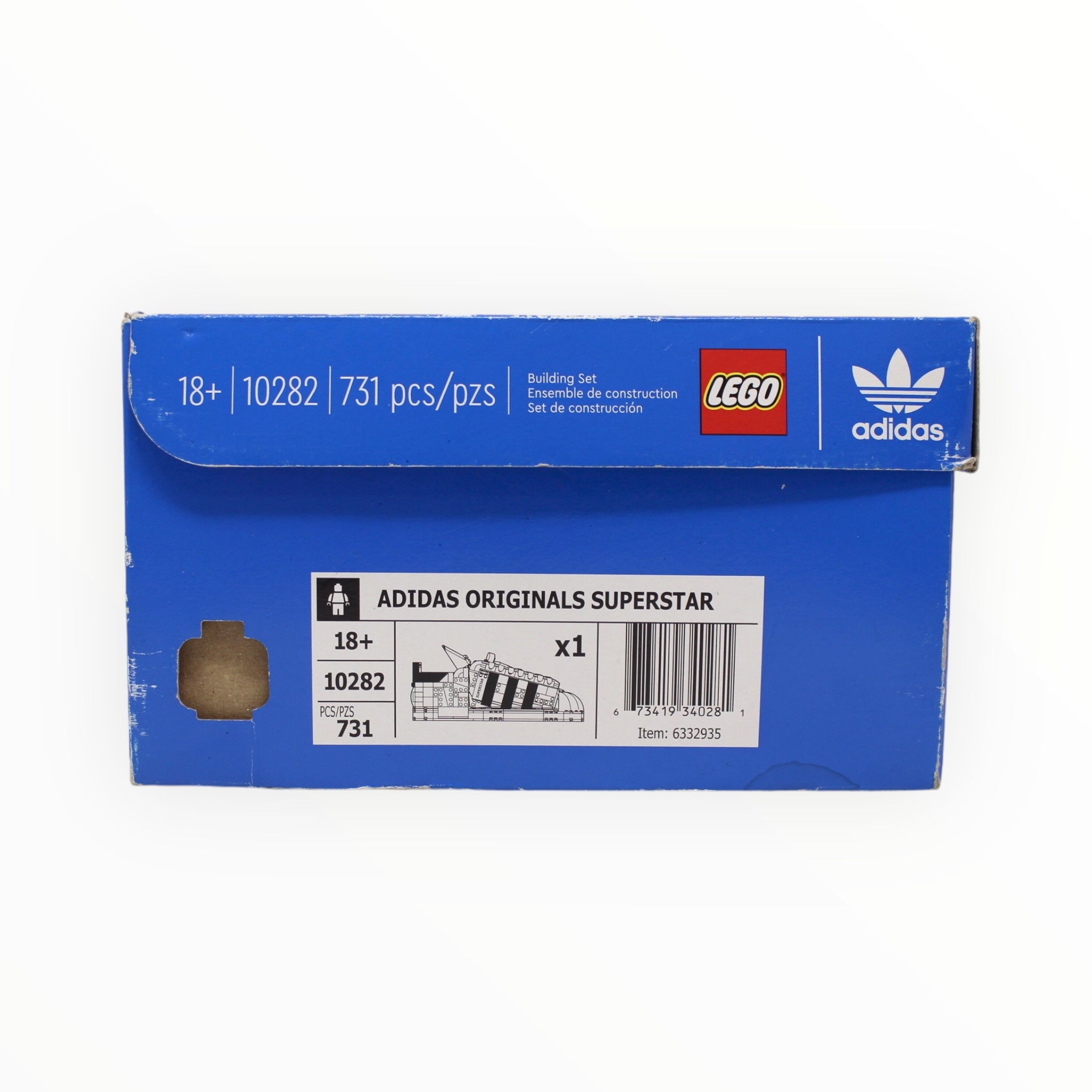 Retired Set 10282 LEGO adidas Originals Superstar (slightly damaged box)