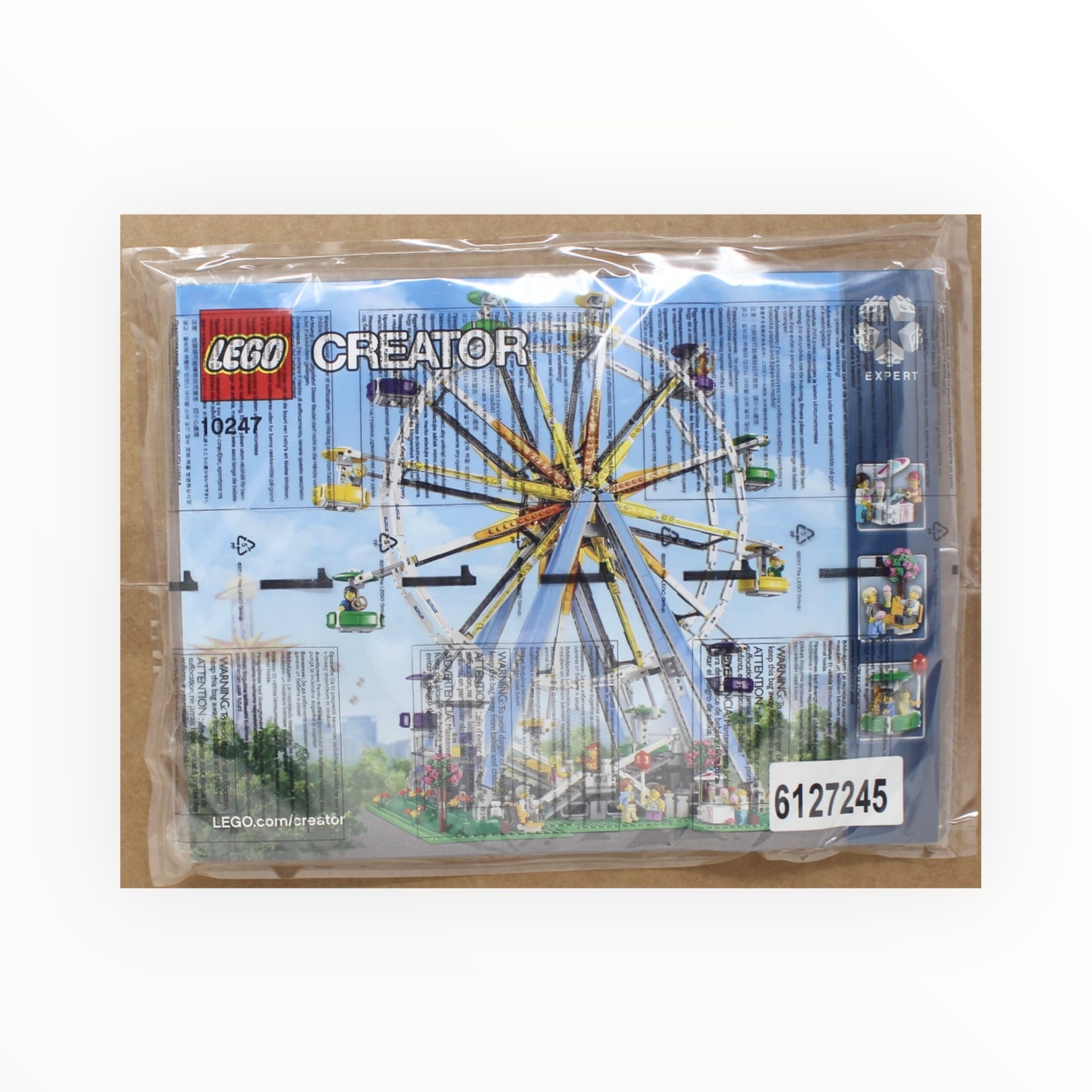 Certified Used Set 10247 Creator Ferris Wheel (no box, sealed bags)