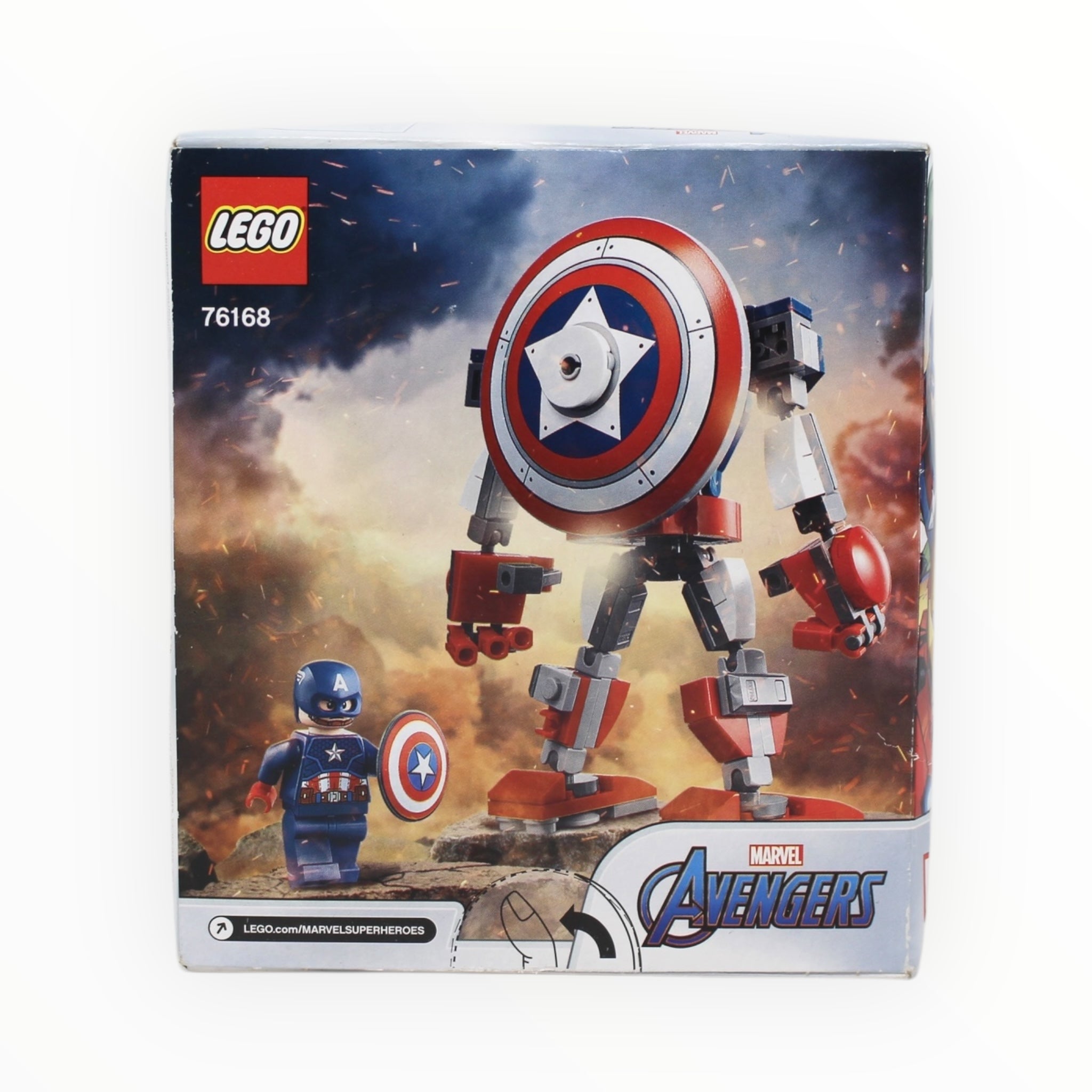 Retired Set 76168 Marvel Captain America Mech Armor (damaged box)