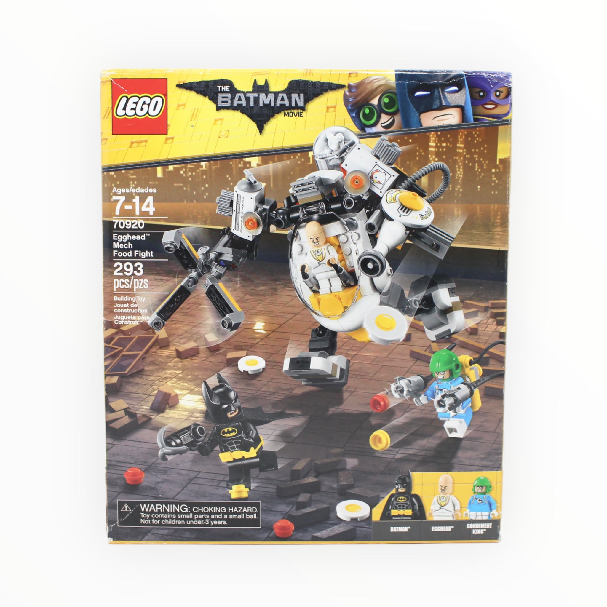 Certified Used Set 70920 The LEGO Batman Movie Egghead Mech Food Fight