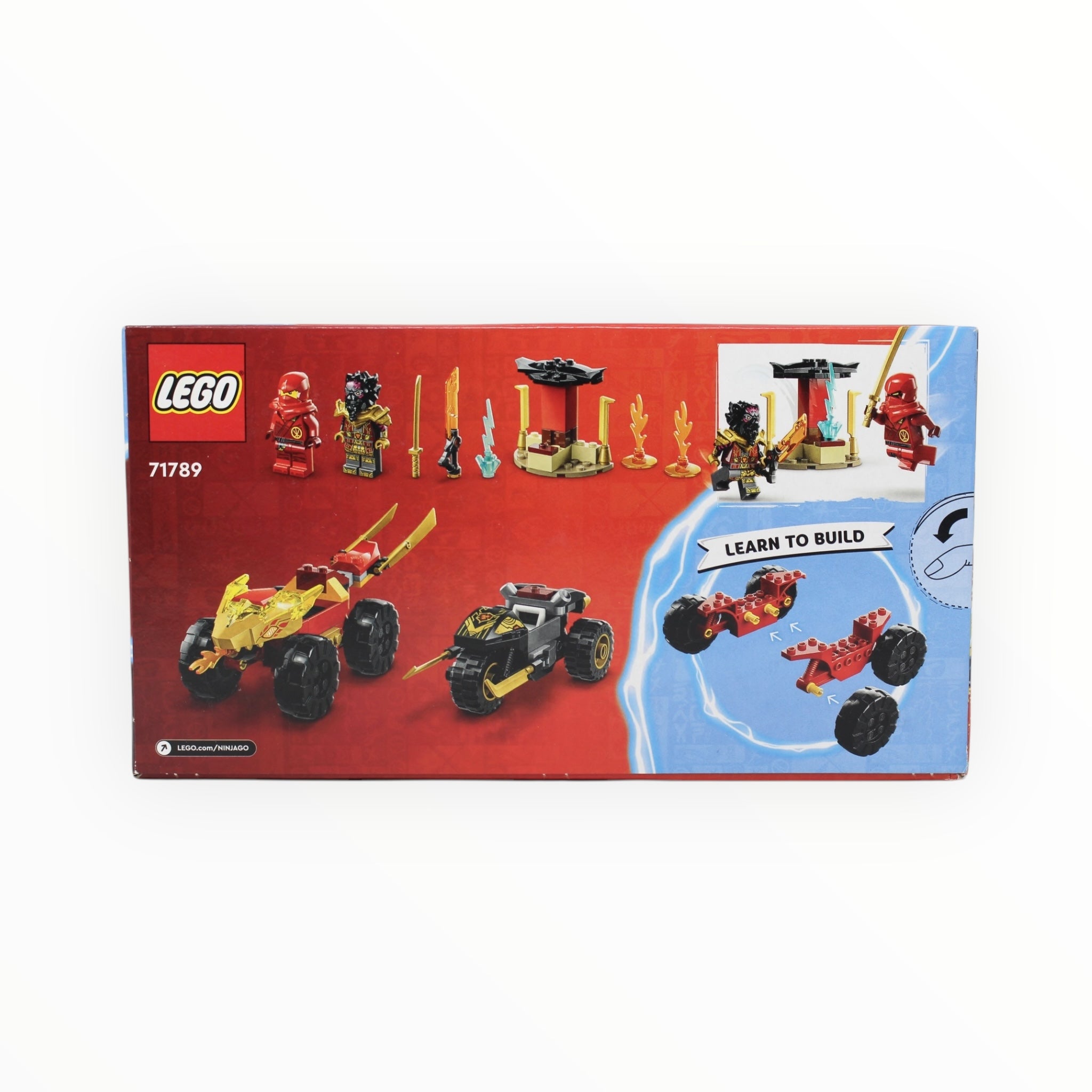 Retired Set 71789 Ninjago Kai and Ras’s Car and Bike Battle