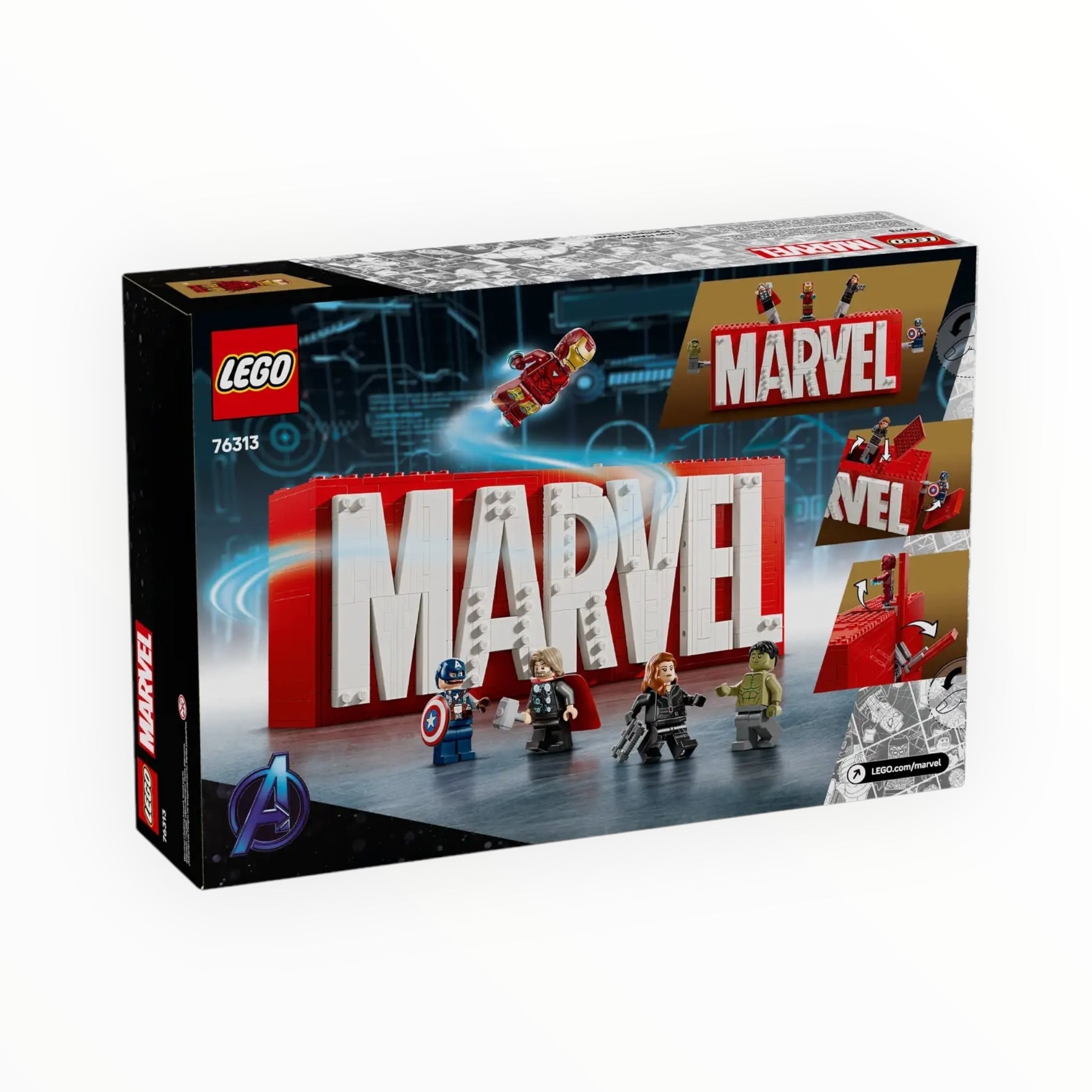 76313 MARVEL Logo & Minifigures