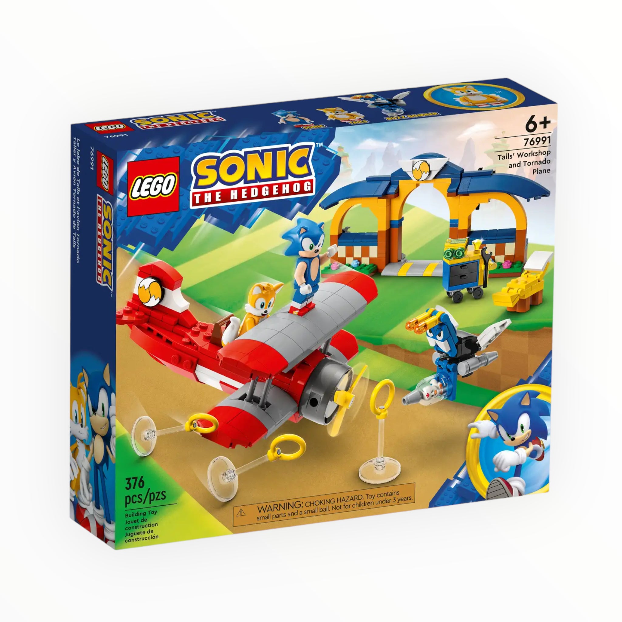 76991 Sonic the Hedgehog Tails’ Workshop and Tornado Plane