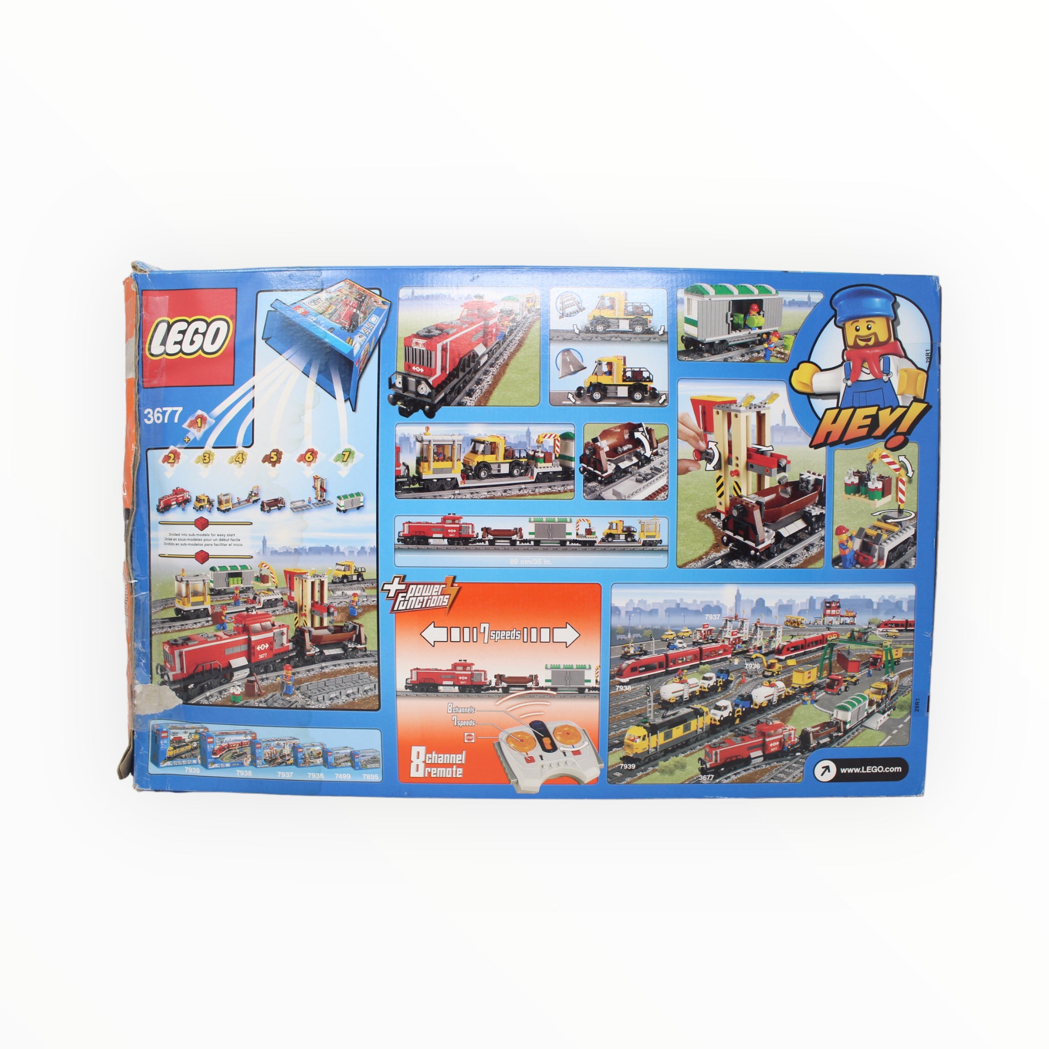 Lego 3677 city discount red cargo train