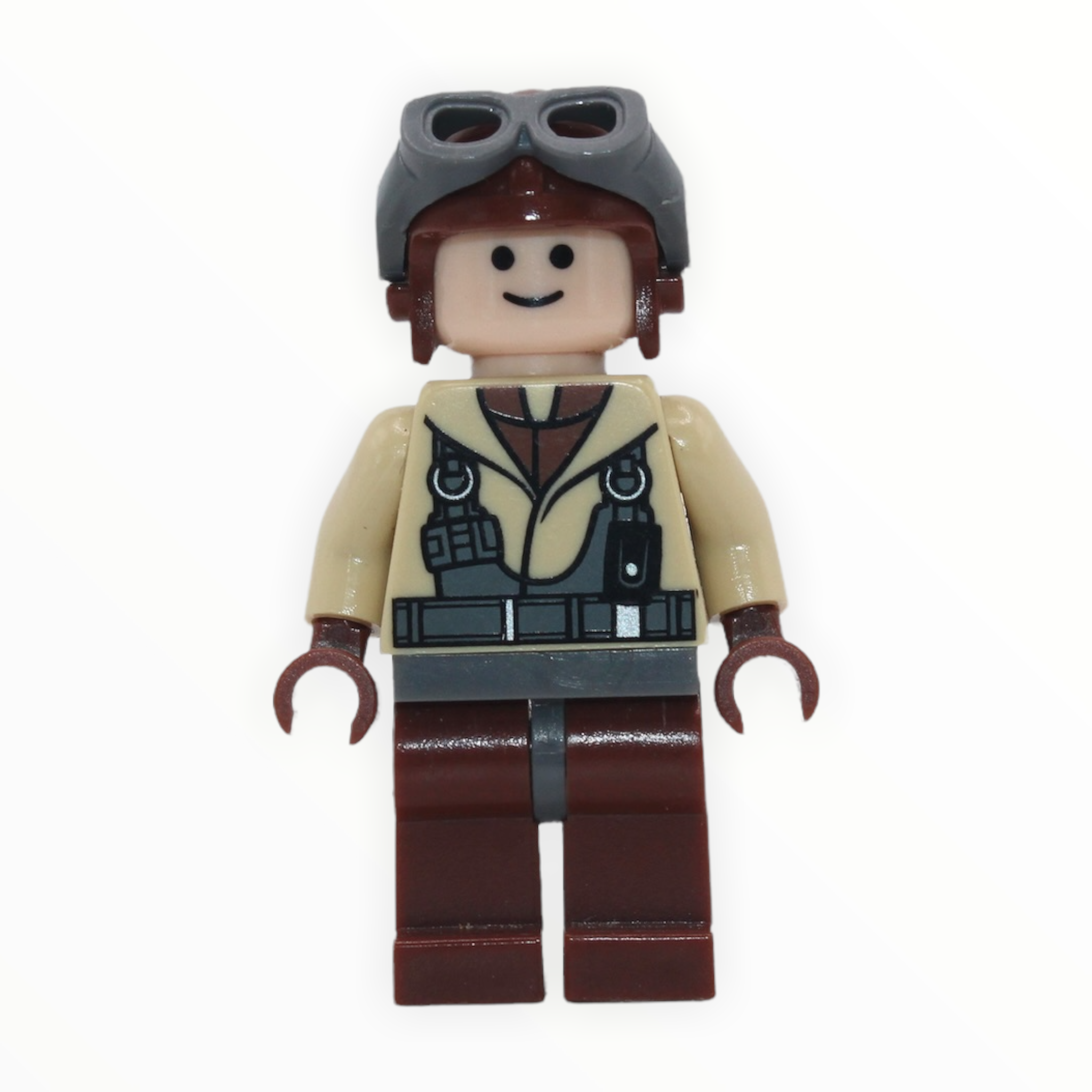 Naboo Fighter Pilot (tan jacket, aviator cap with goggles, 2007)