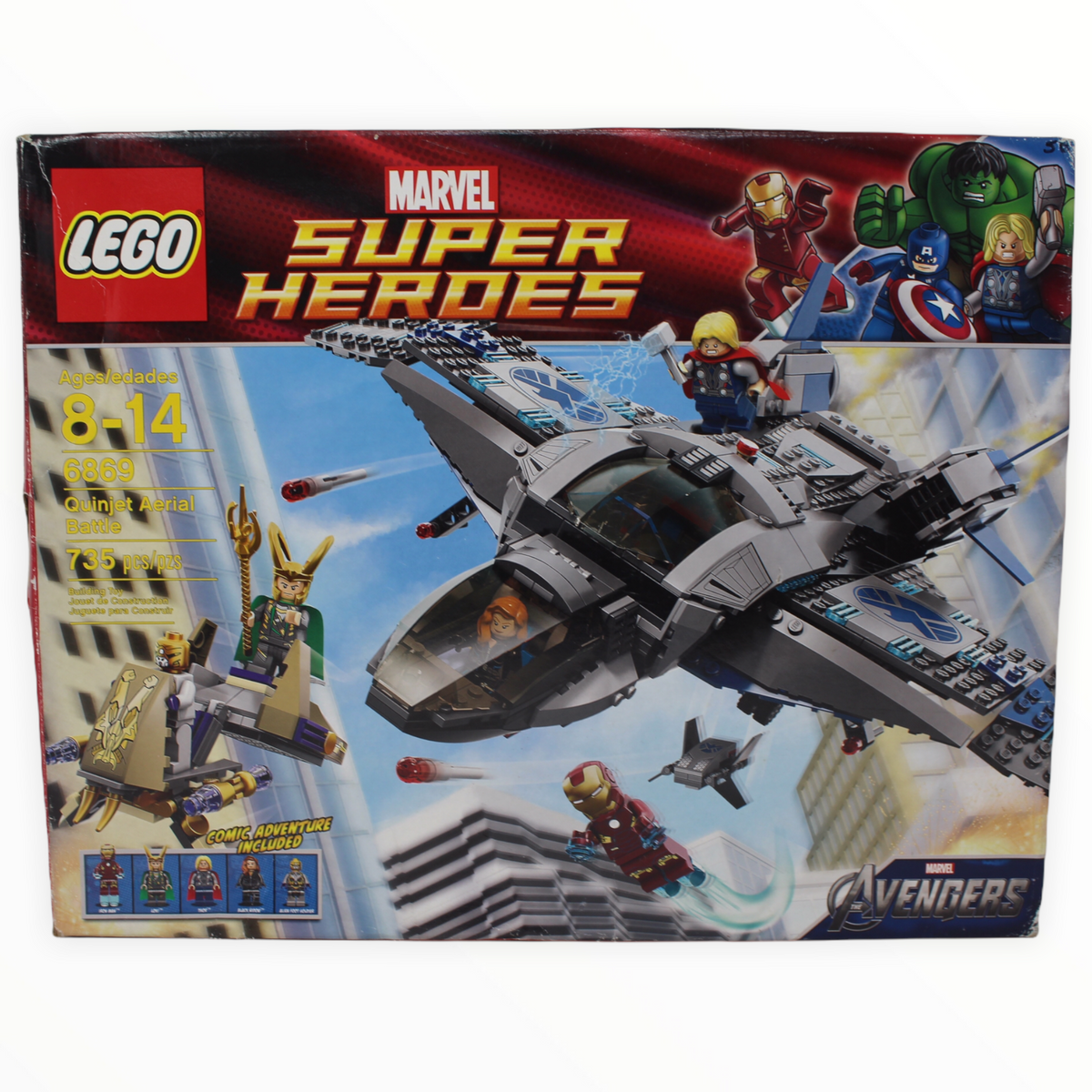 Lego avengers cheap quinjet aerial battle