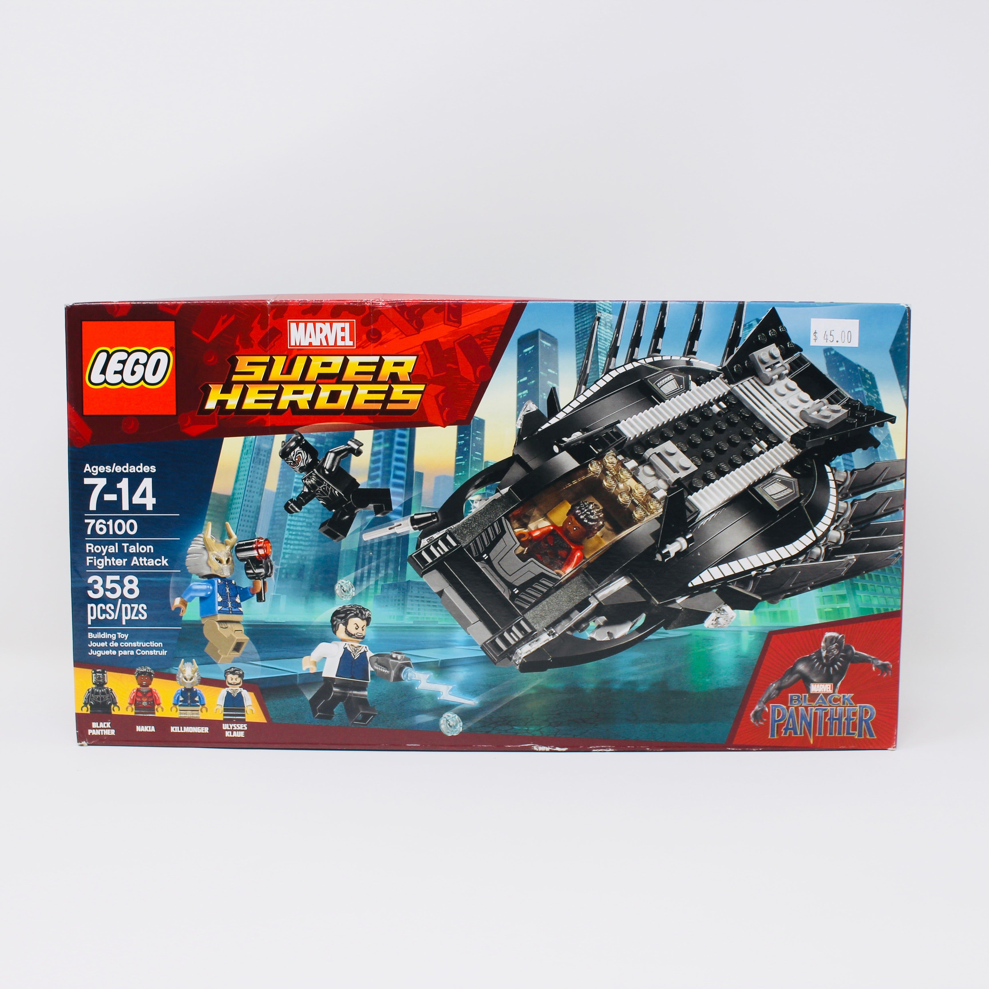 Lego super heroes black panther cheap royal talon fighter attack 76100